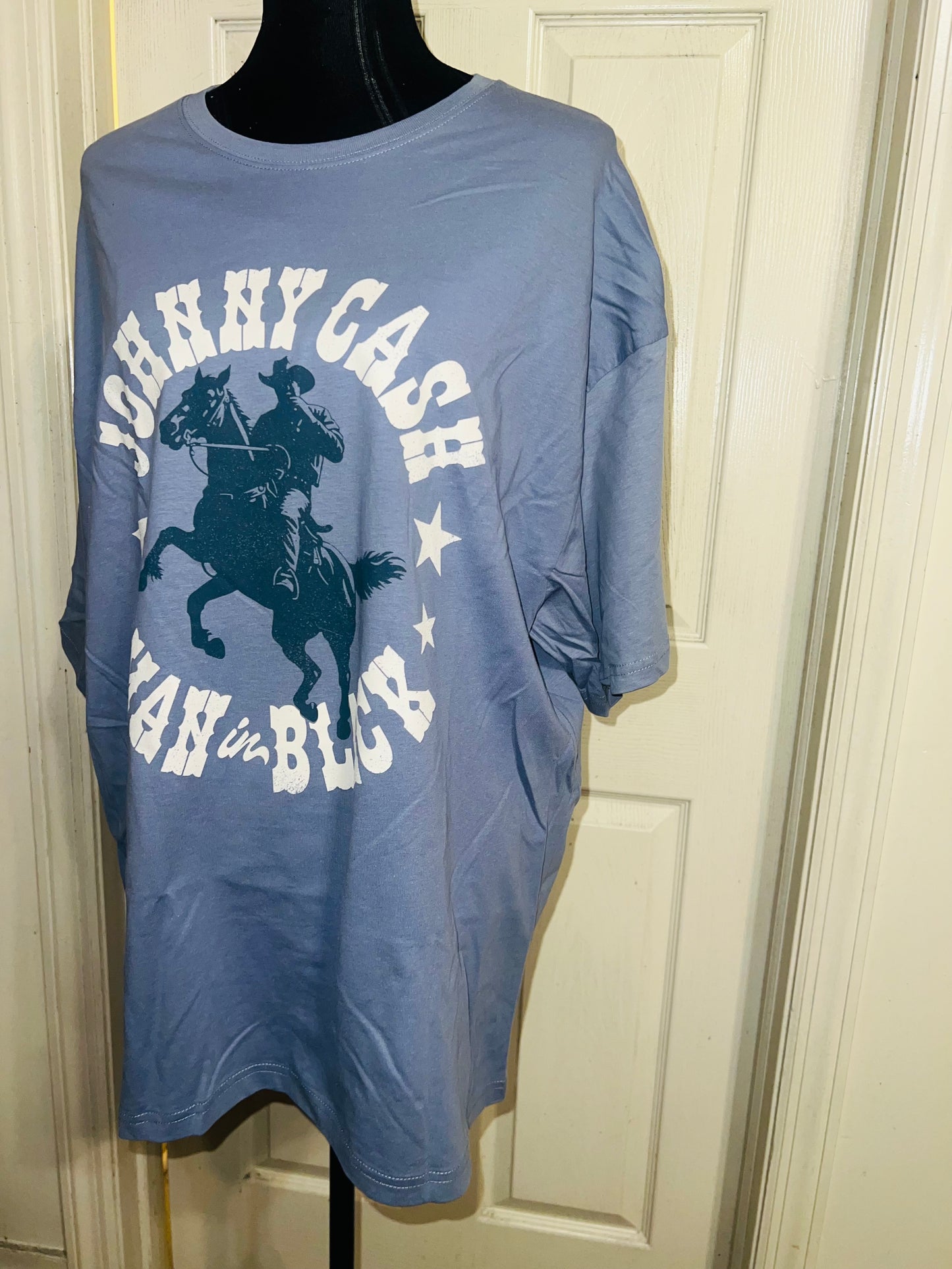 Johnny Cash Oversized Distressed Tee