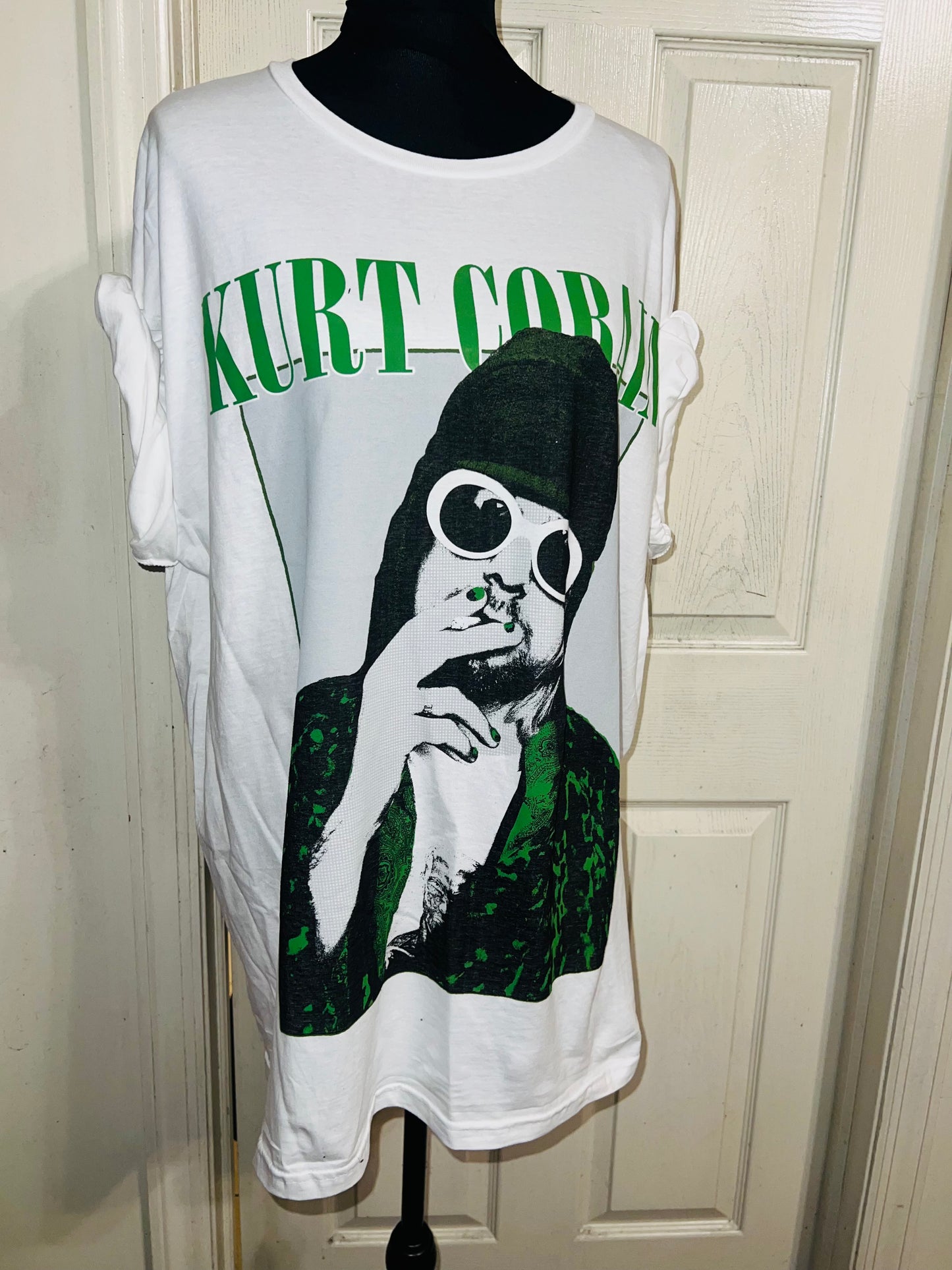 Kurt Cobain Oversized Distressed Tee