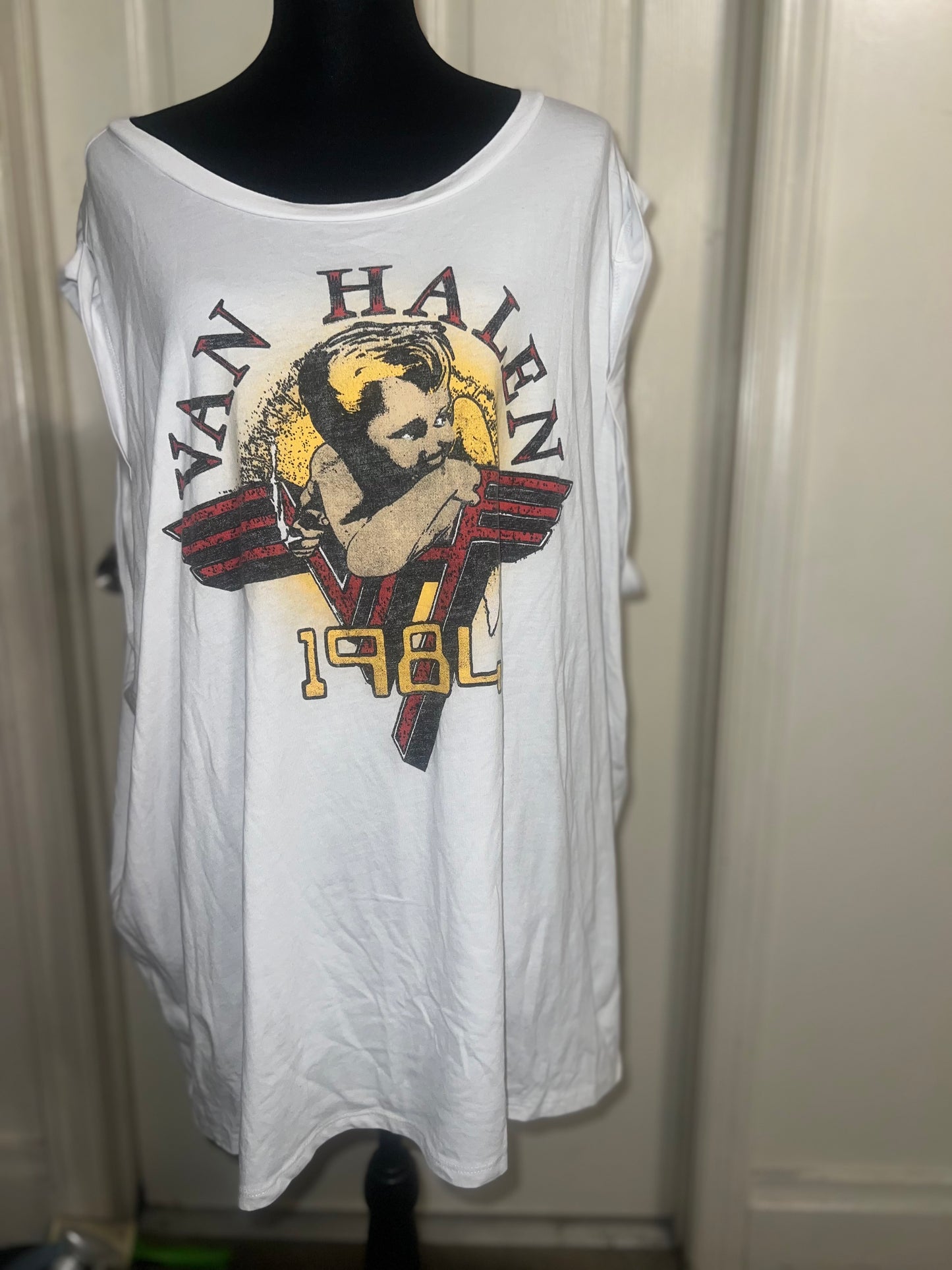 Van Halen Oversized Distressed Tee