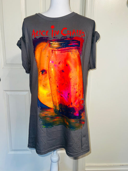 Alice In Chains Oversized Distressed Tee