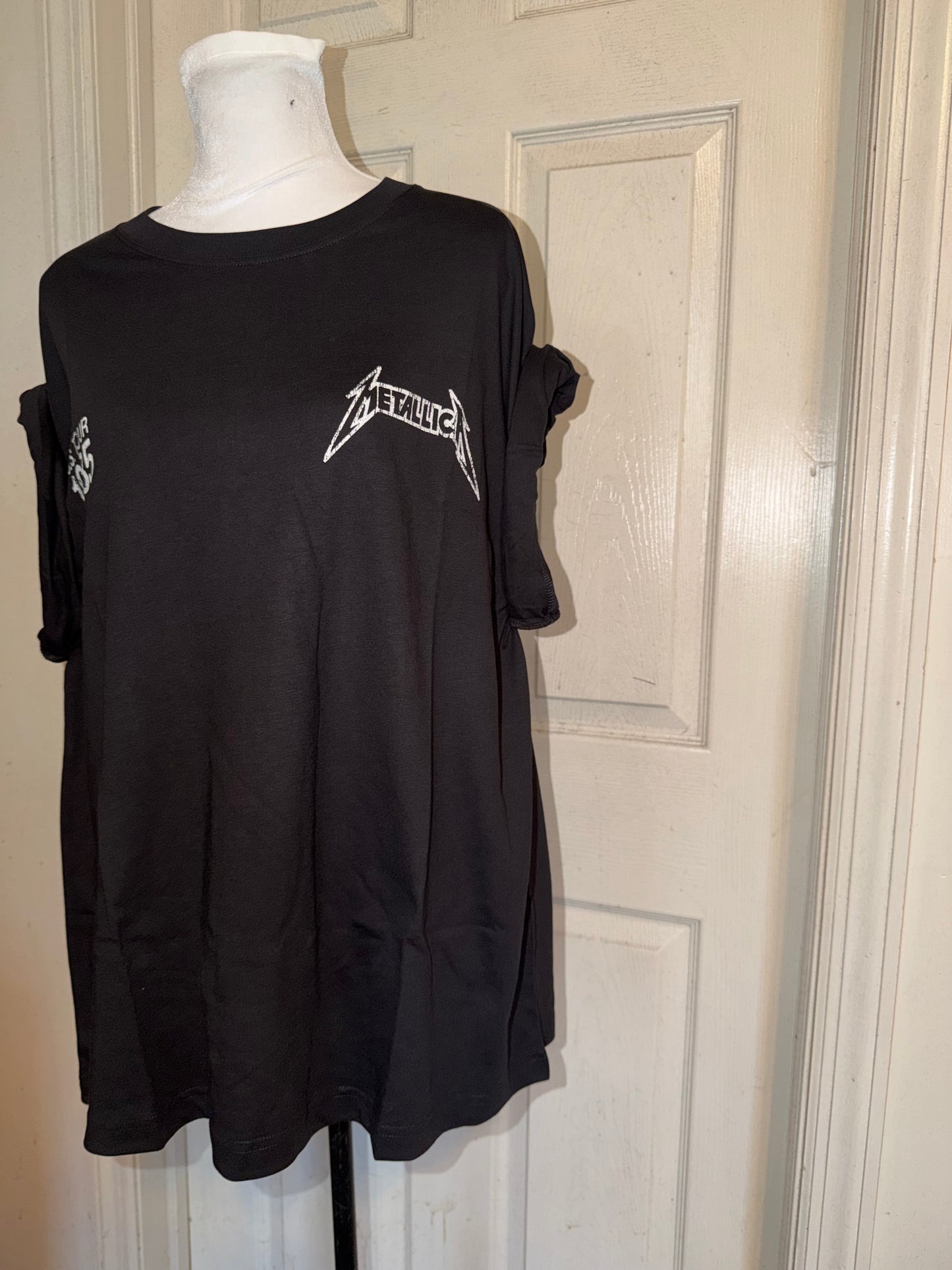 Metallica Double Sided Oversized Distressed Tee