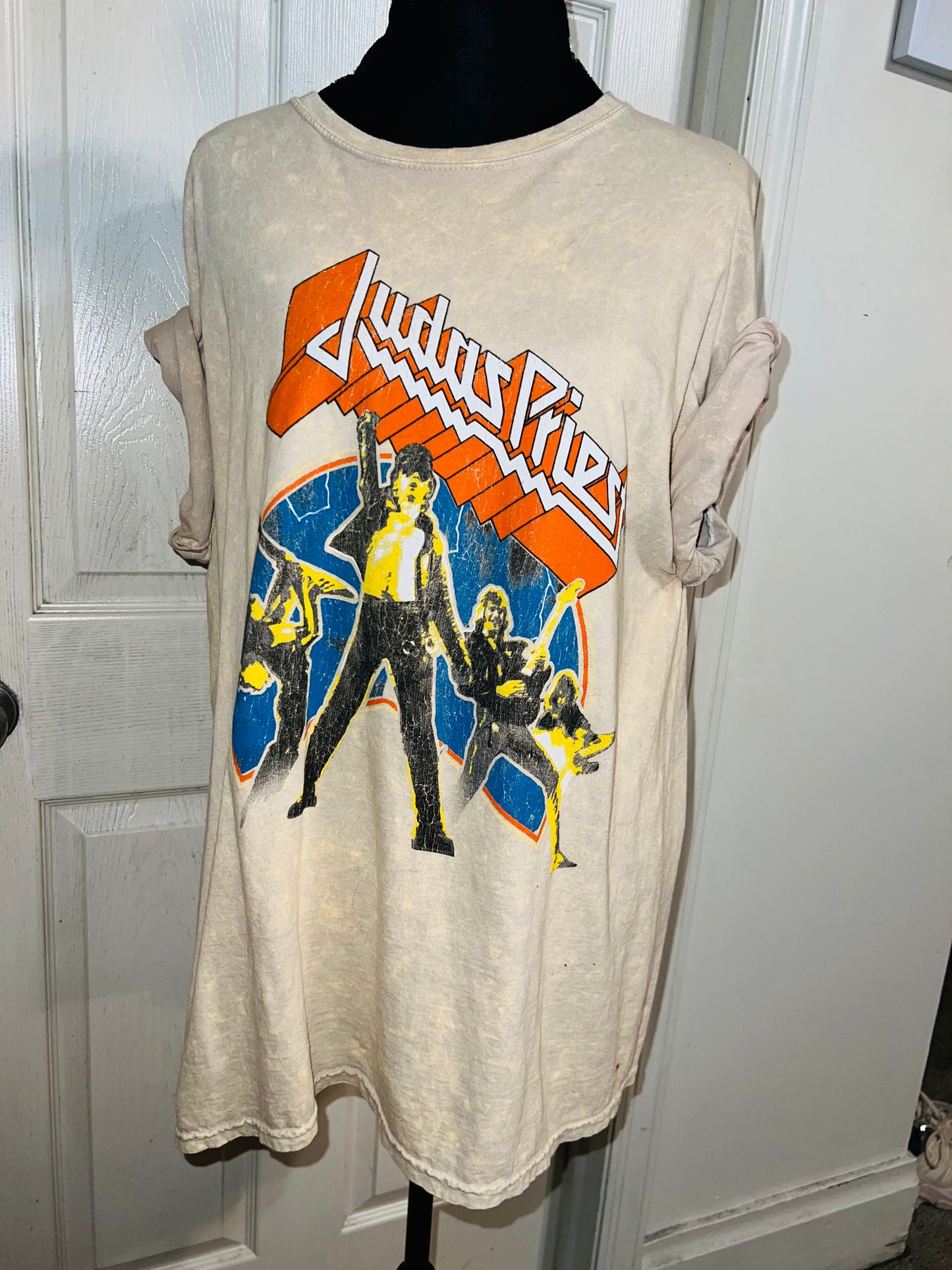 Judas Priest Oversized Distressed Tee