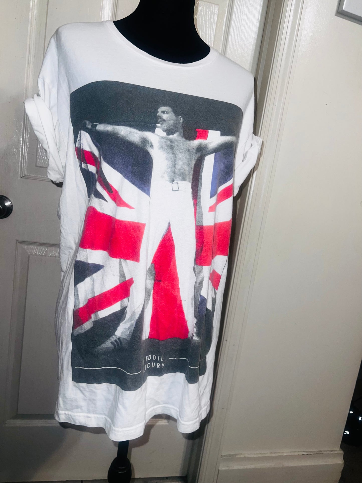 Freddie Mercury Oversized Distressed Vintage Tee