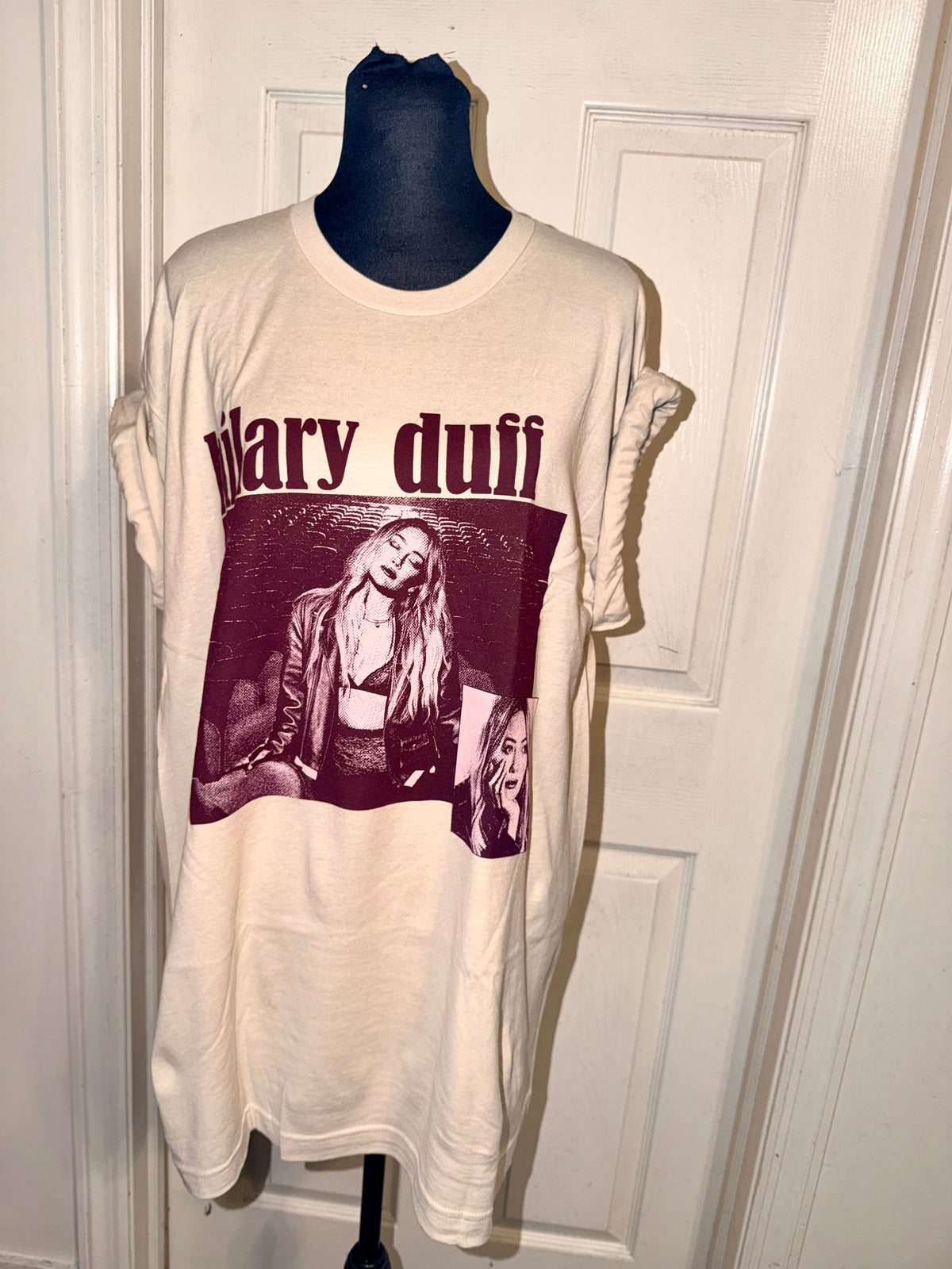 Hilary Duff Double Sided Oversized Tee