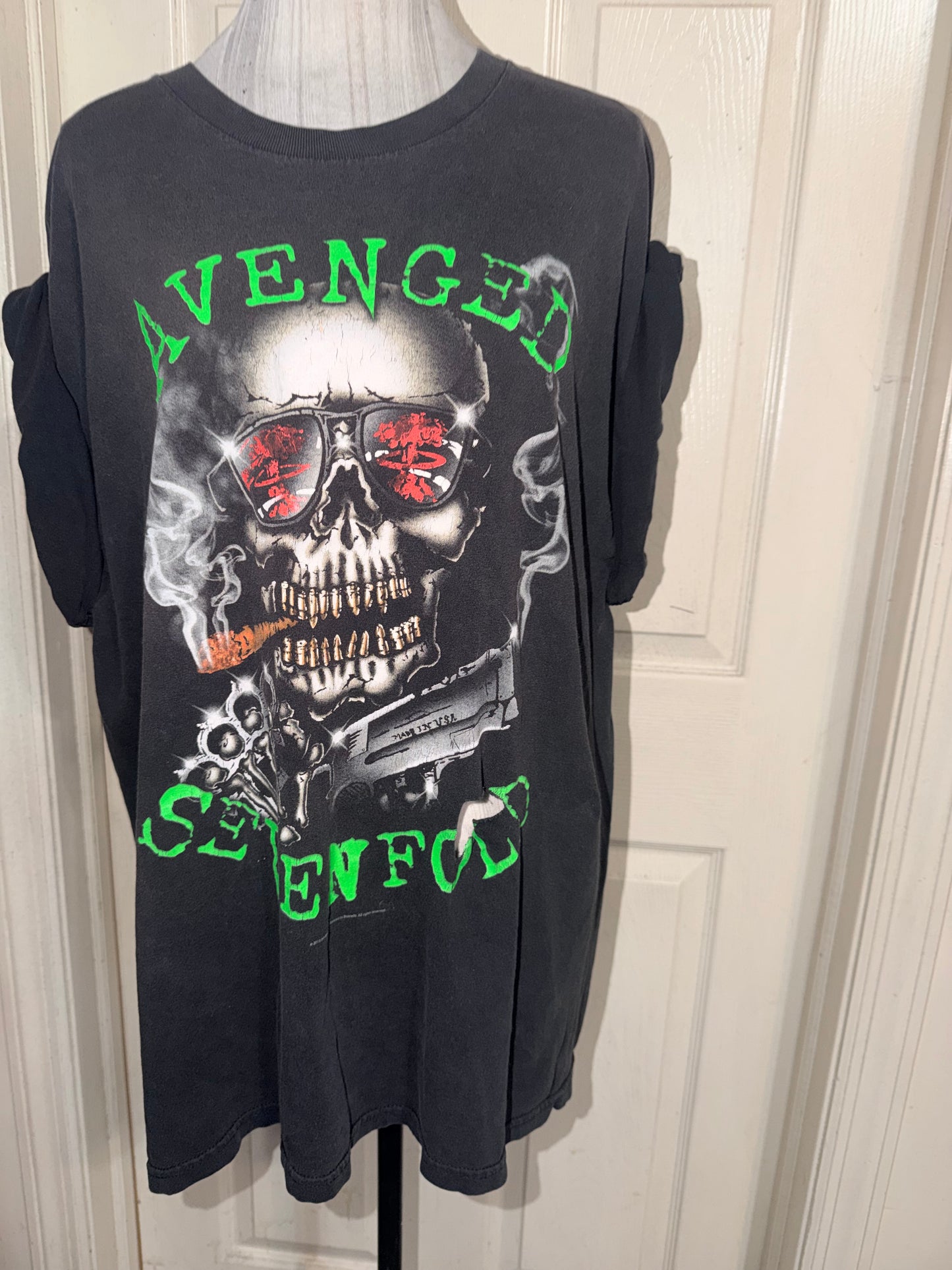 Avenged Sevenfold Vintage Oversized Distressed Tee