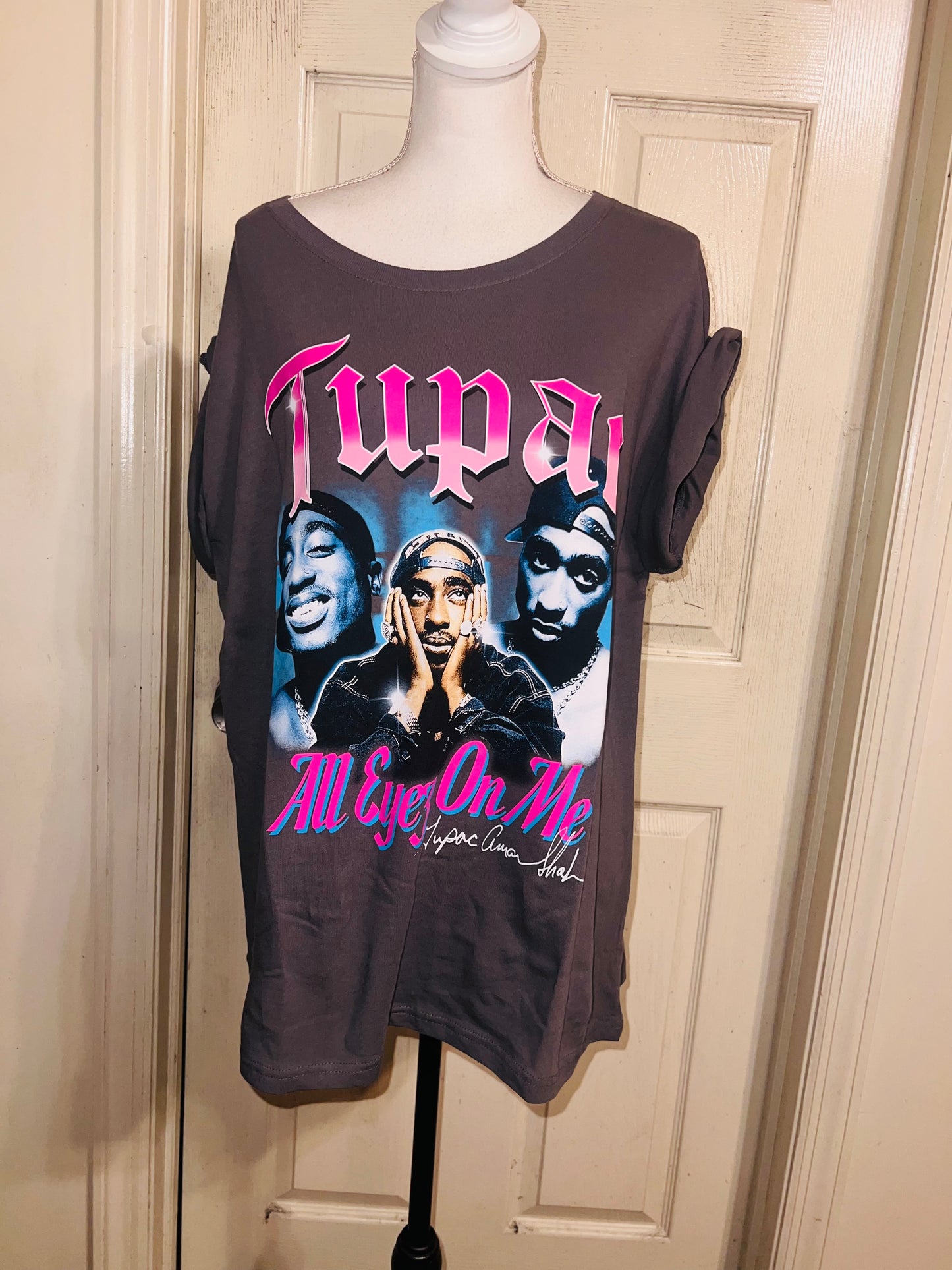 Tupac Oversized Distressed Tee