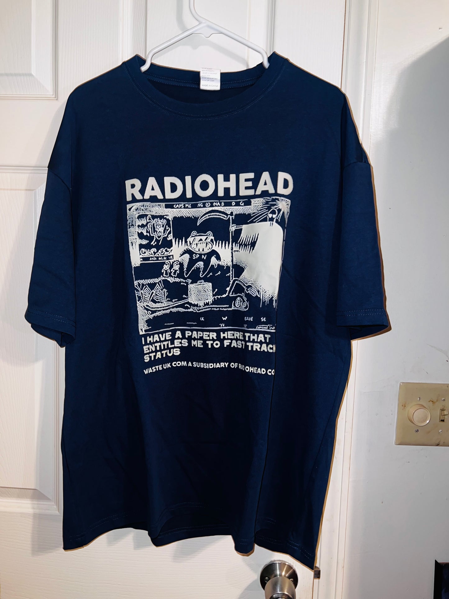 Radiohead Oversized Distressed Tee