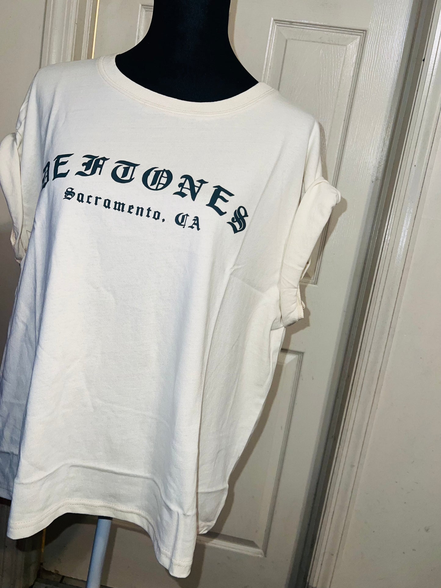 Deftones Oversized Distressed Tee