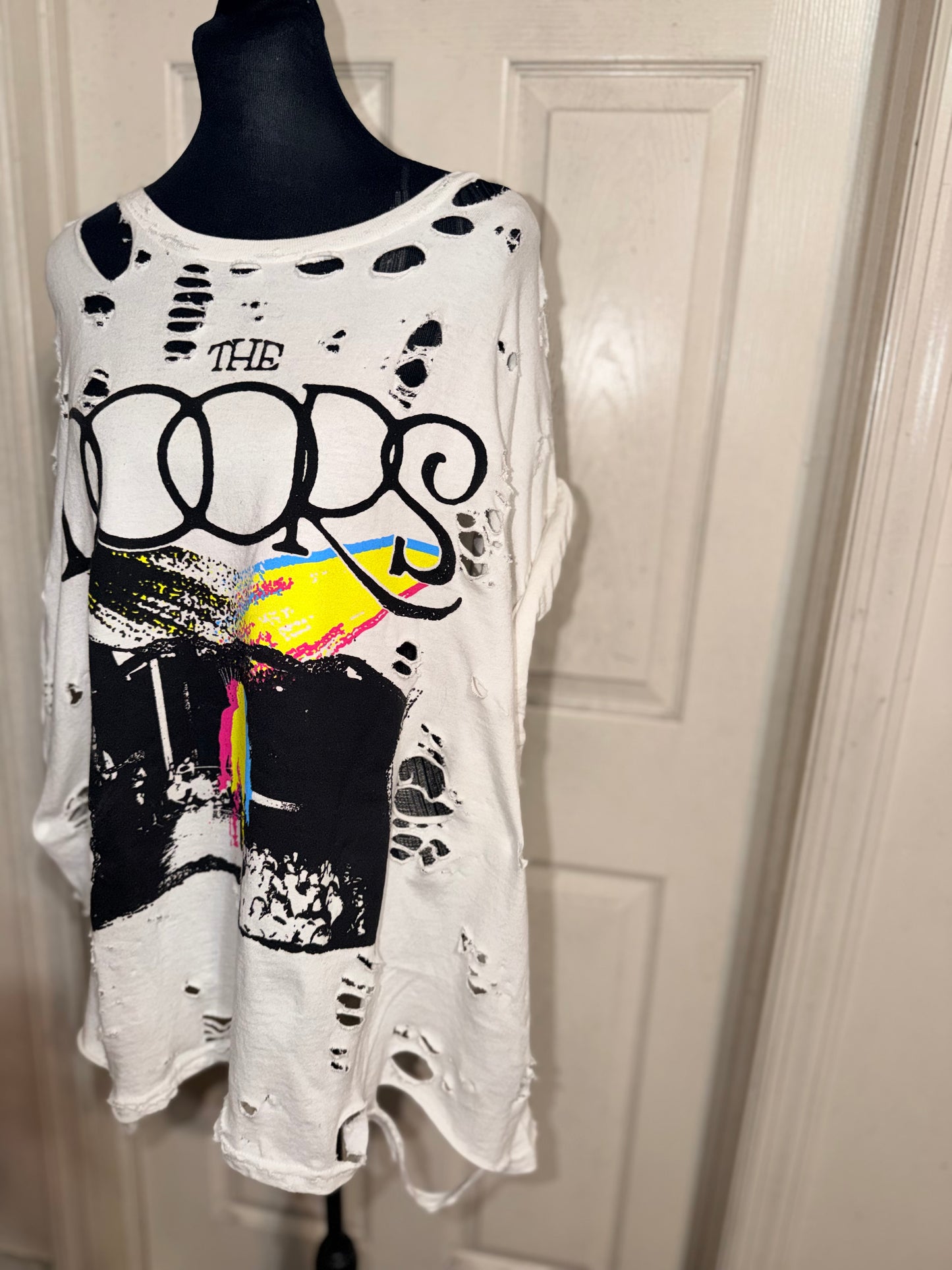 The Doors Double Sided Oversized Distressed Tee