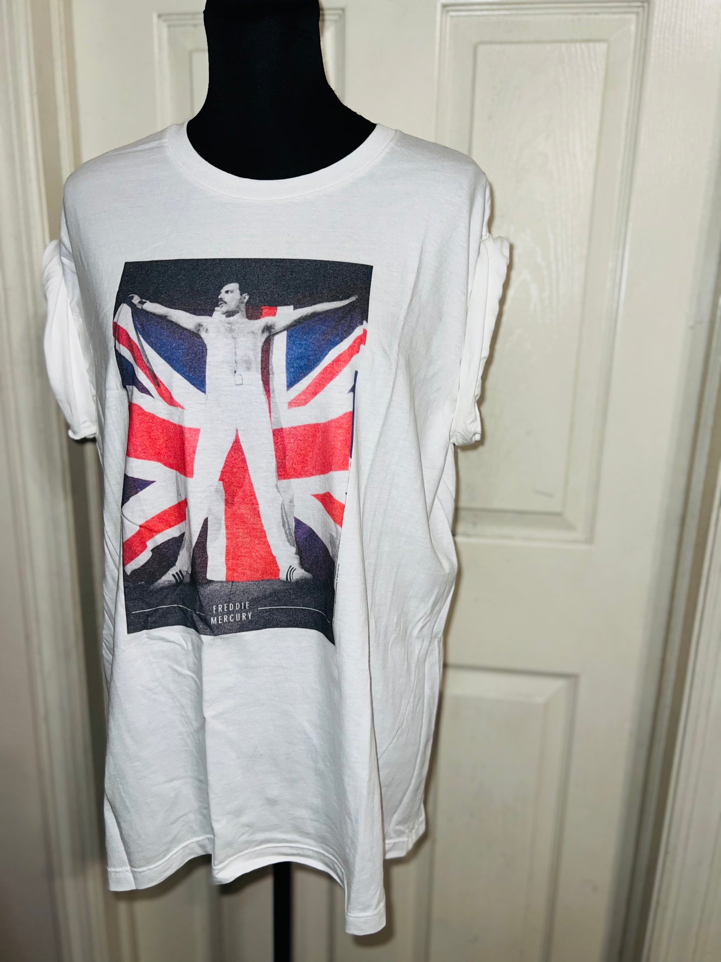 Freddie Mercury Oversized Distressed Vintage Tee