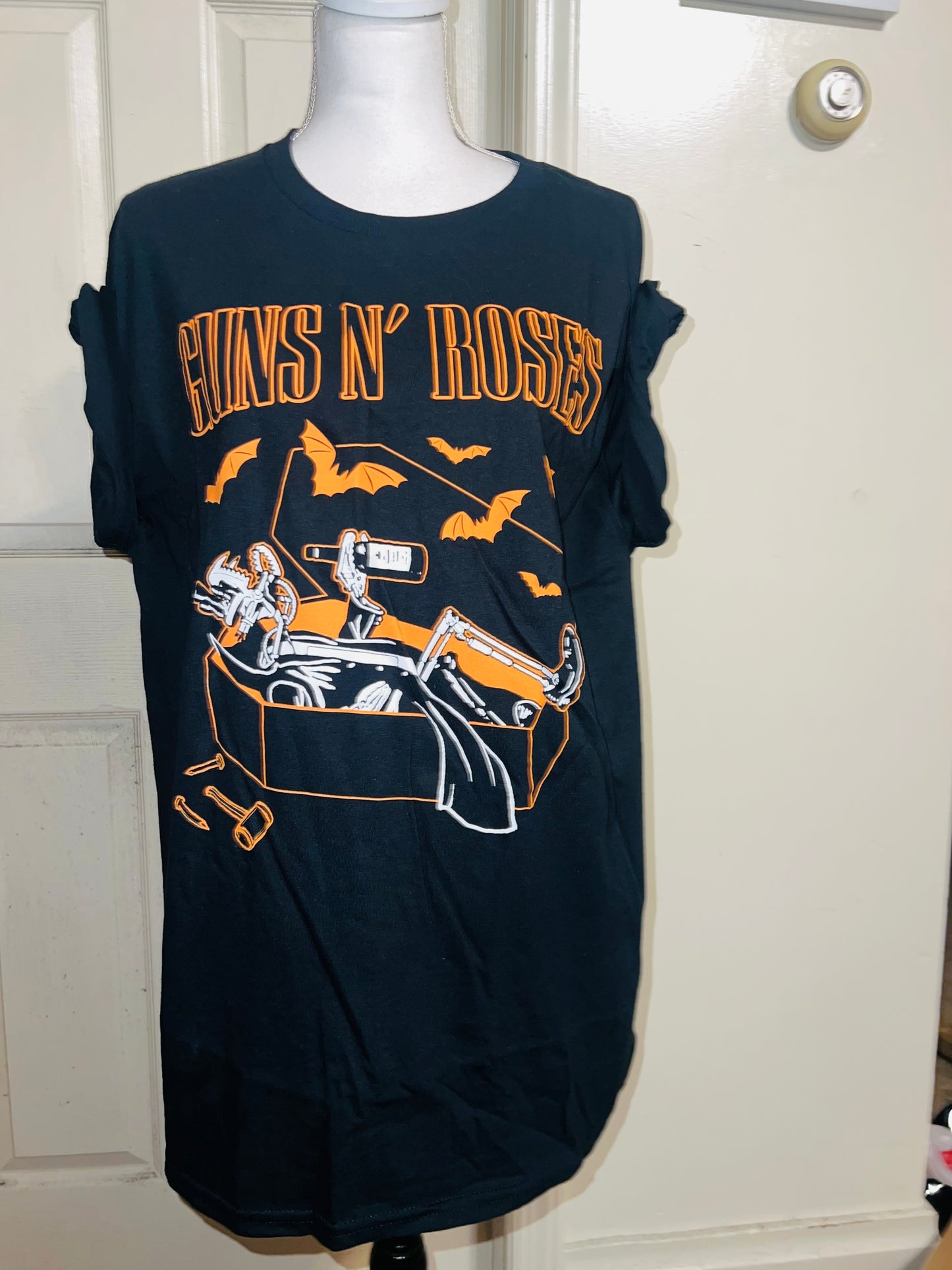 Guns n Roses Halloween Oversized Distressed Tee