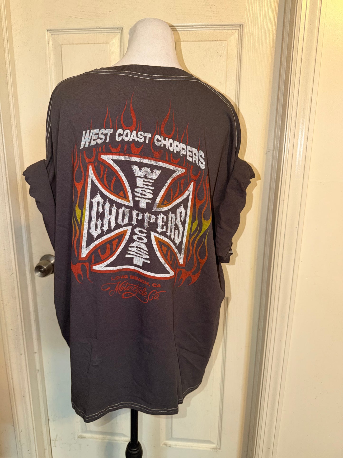 West Coast Choppers Double Sided Oversized Distressed Tre