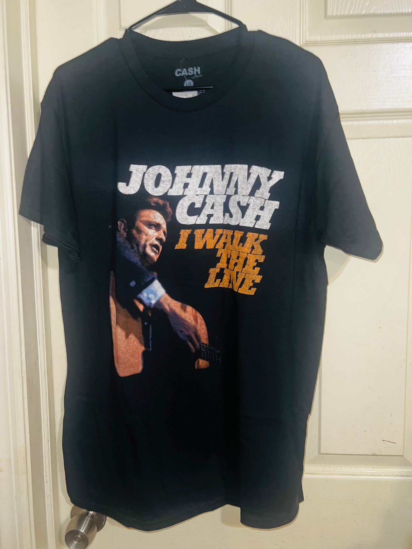 Johnny Cash Walk the Line Oversized Tee