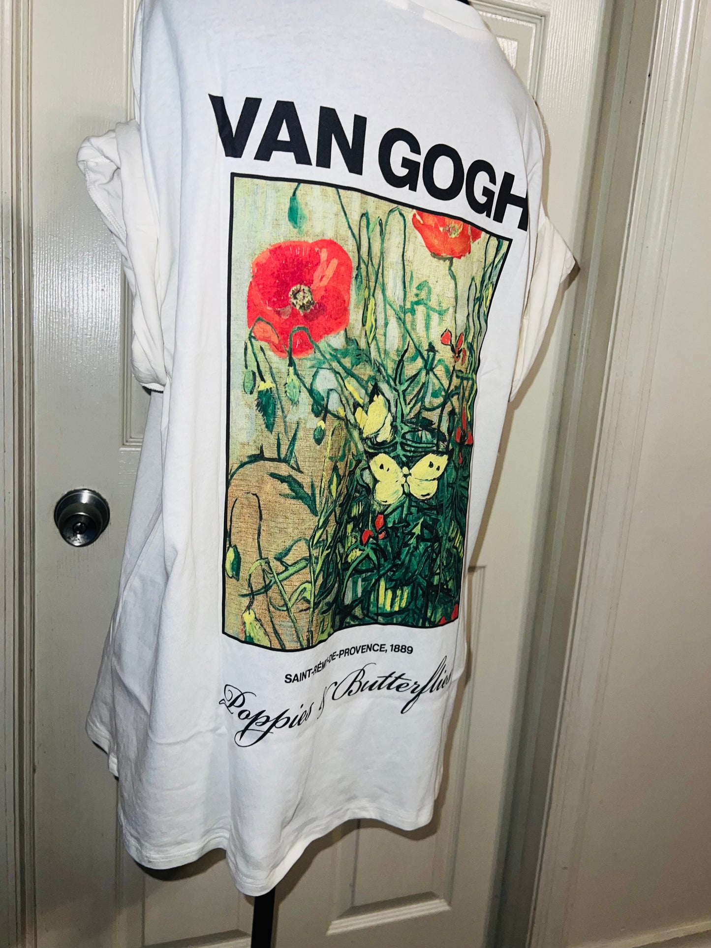 Vincent Van Gogh Double Sided Oversized Distressed Tee