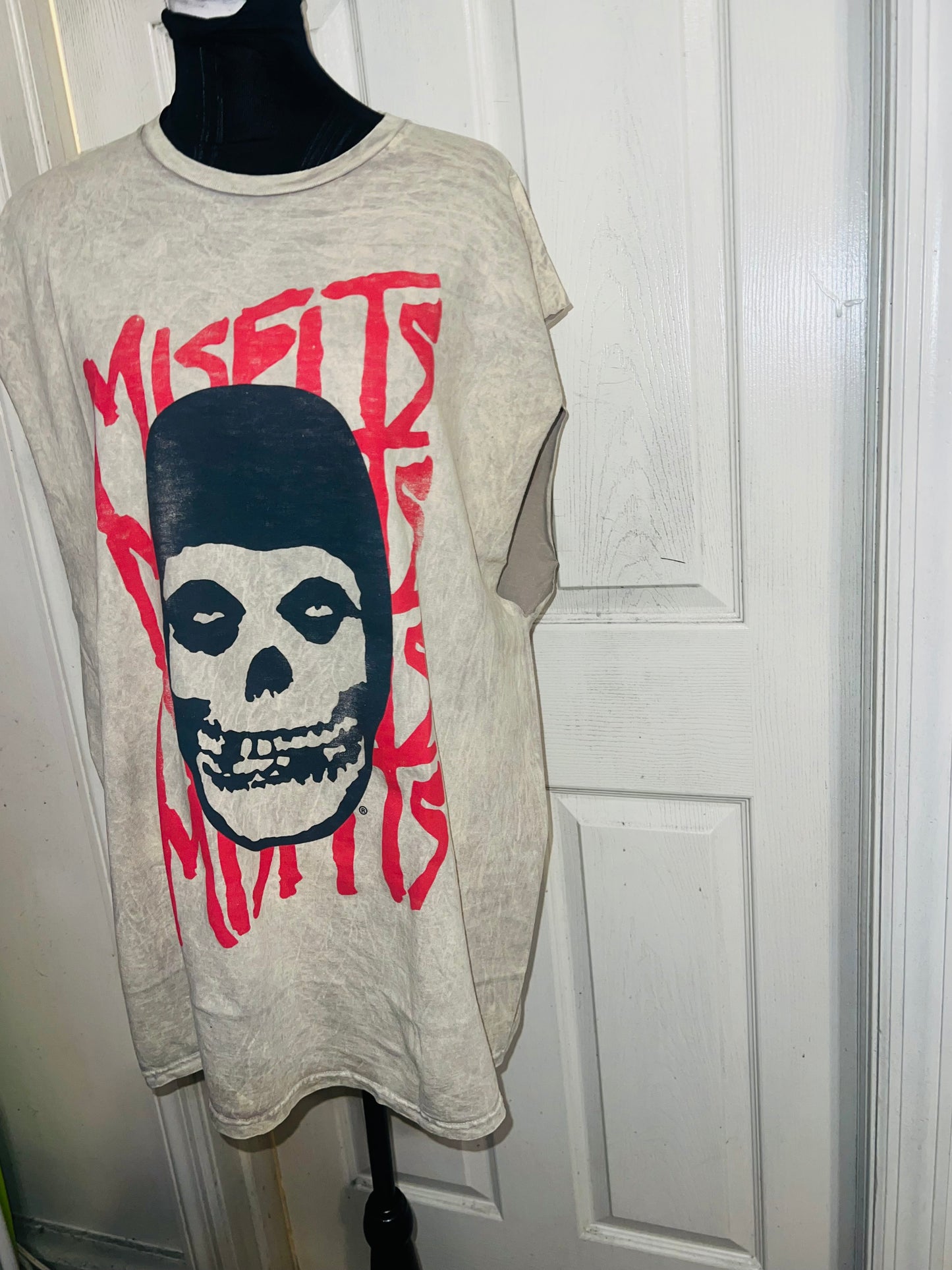Misfits Oversized Distressed Muscle Tank