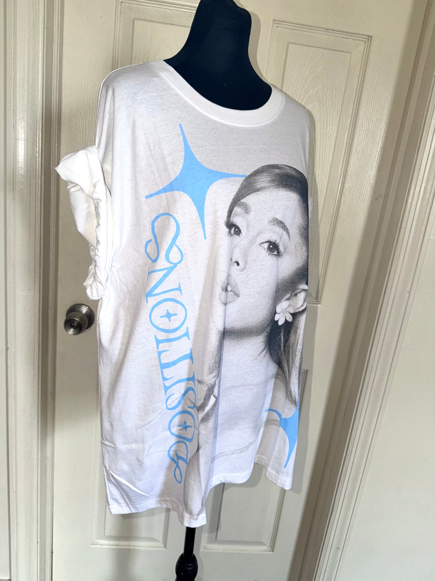 Ariana Grande Oversized Distressed Tee