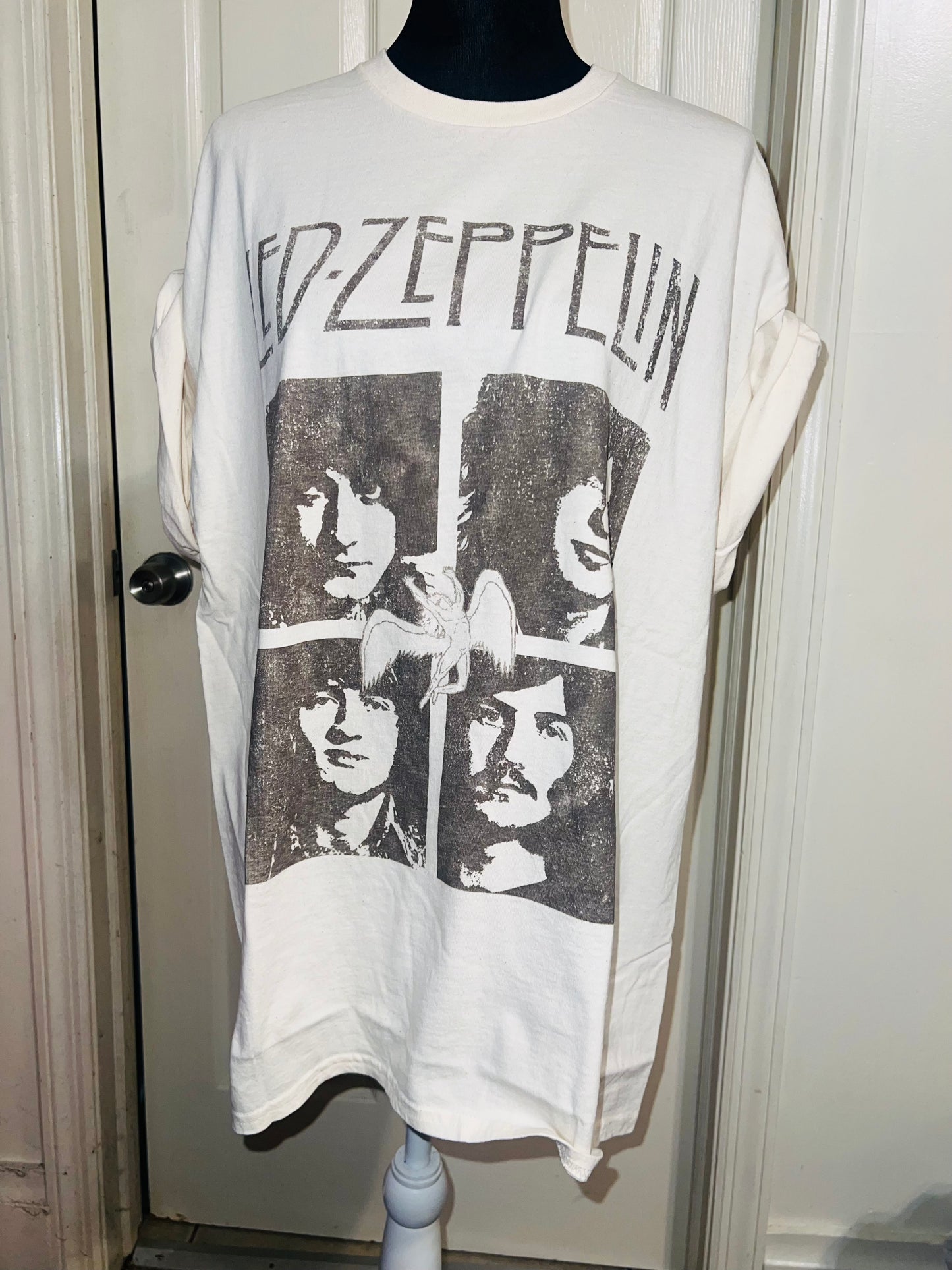 Led Zeppelin Oversized Distressed Tee