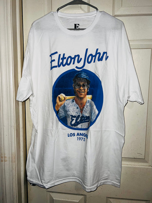Elton John Baseball Oversized Tee