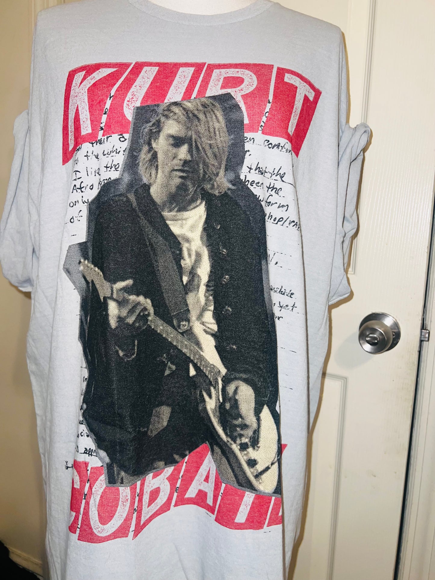 Kurt Cobain Oversized Distressed Tee