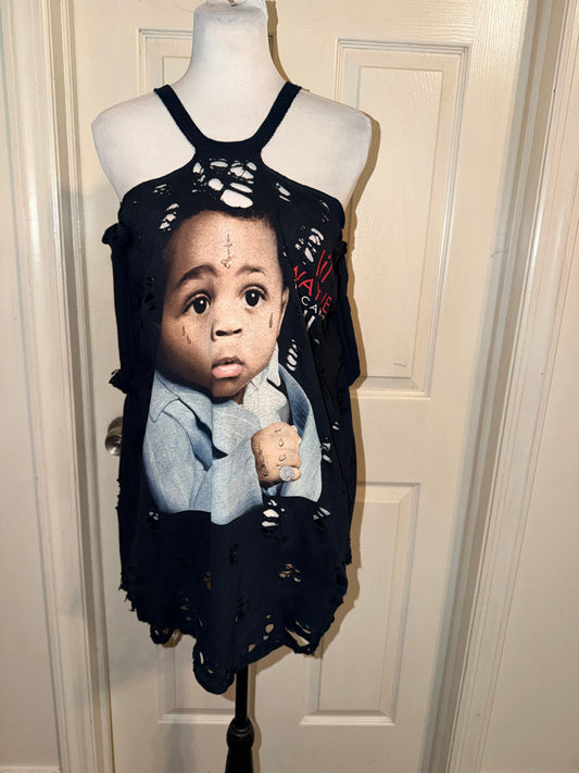 Lil Wayne Oversized Distressed Tee