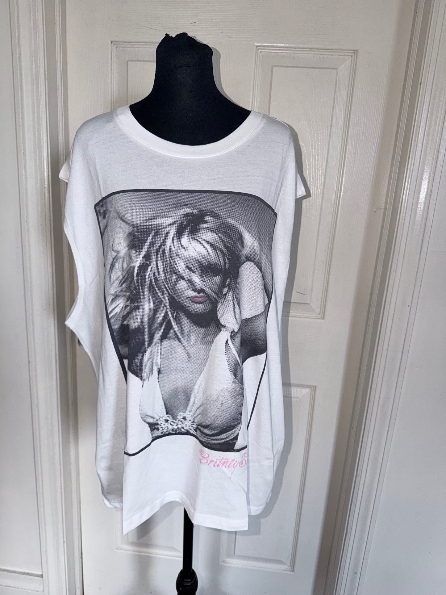 Britney Spears Oversized Distressed Tank