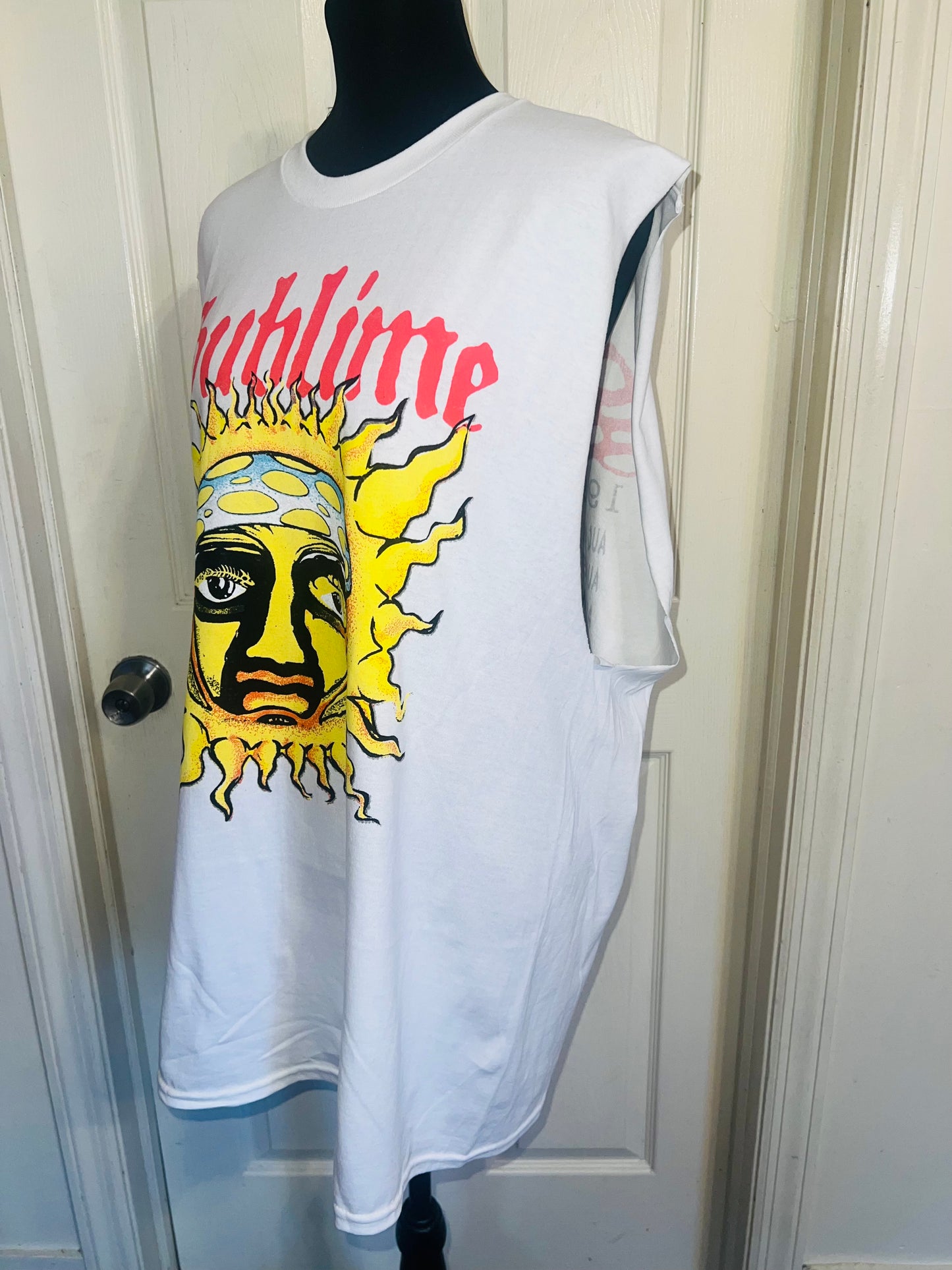 Sublime Double Sided Oversized Distressed Tank