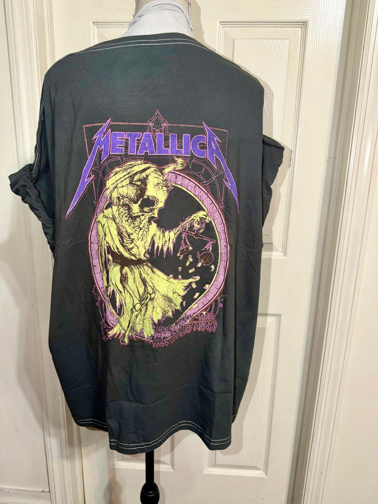 Metallica Double Sided Oversized Distressed Tee