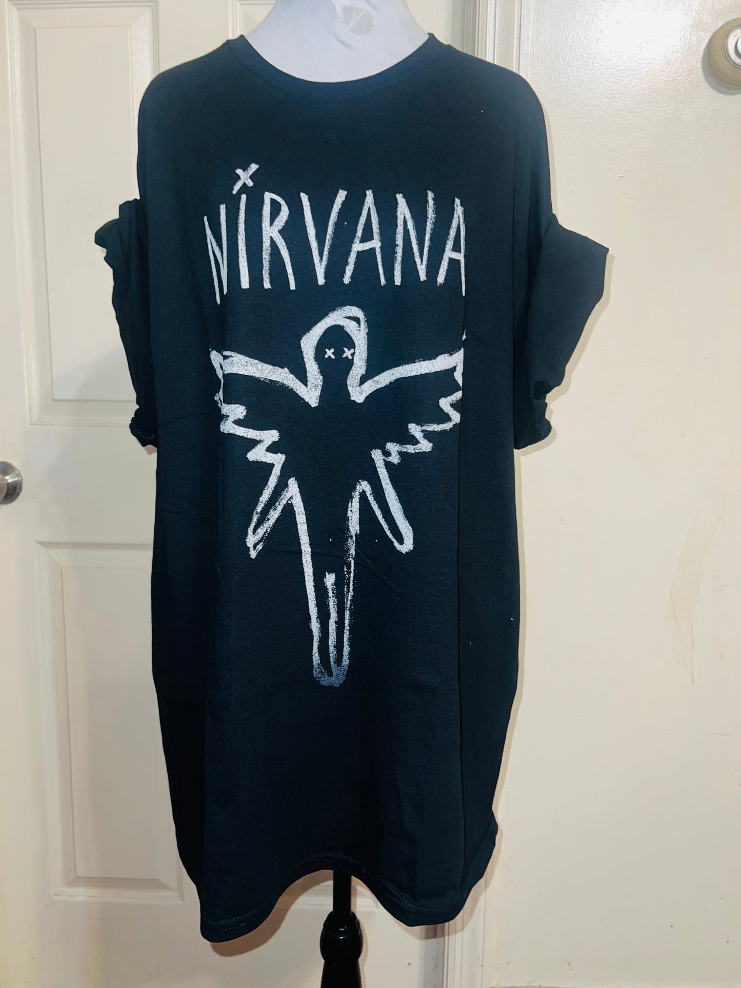 Nirvana Oversized Distressed Tee