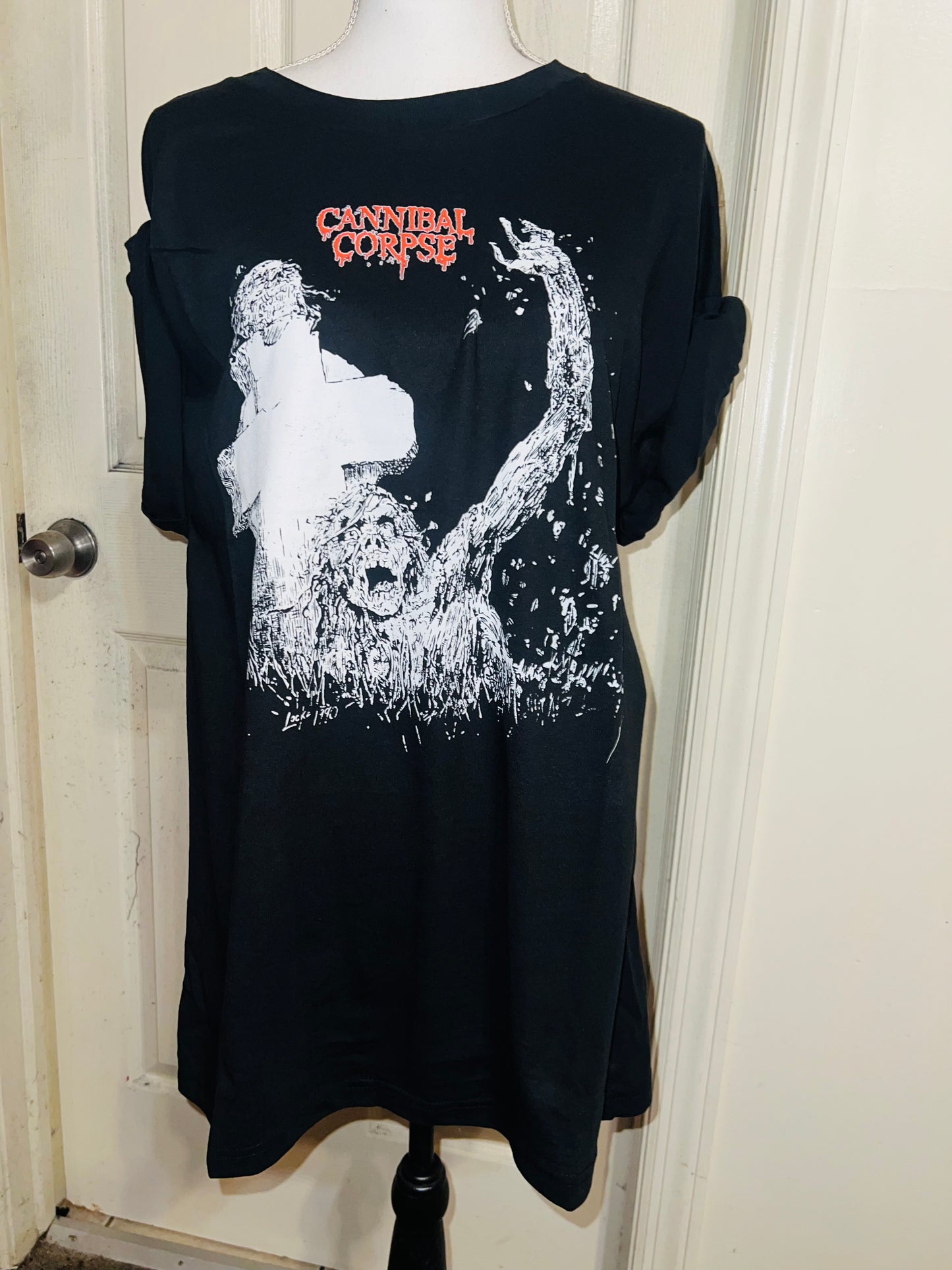 Cannibal Corpse Oversized Distressed Tee