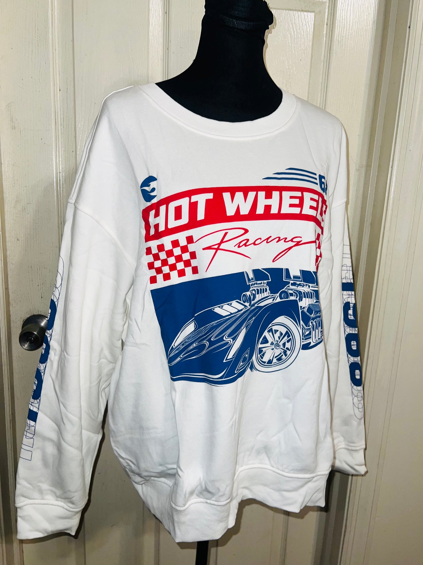 Hot Wheels Oversized Distressed Sweatshirt