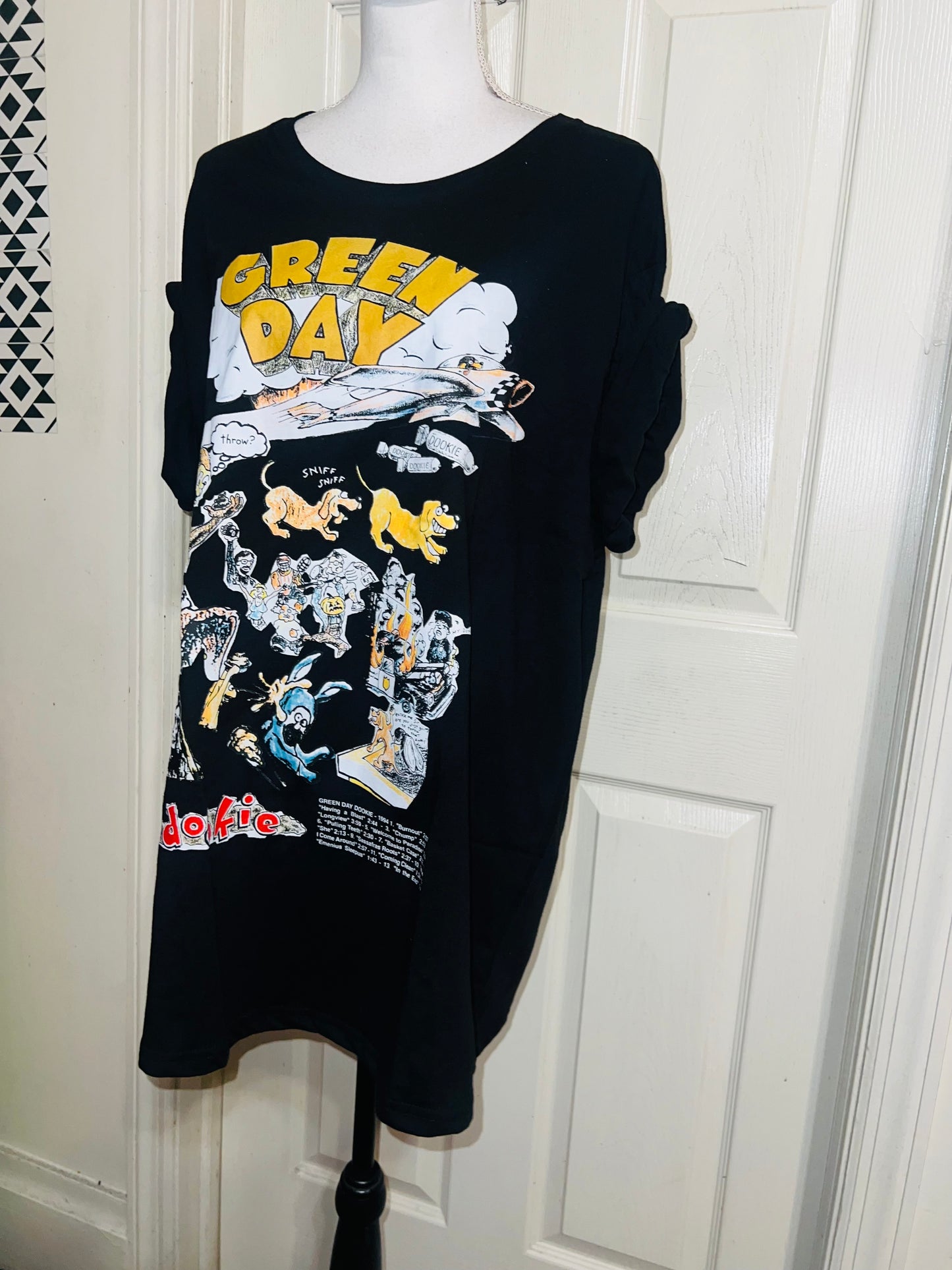 Green Day Oversized Distressed Tee
