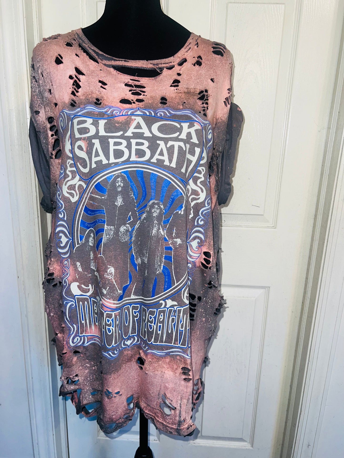 Black Sabbath Oversized Distressed Tee