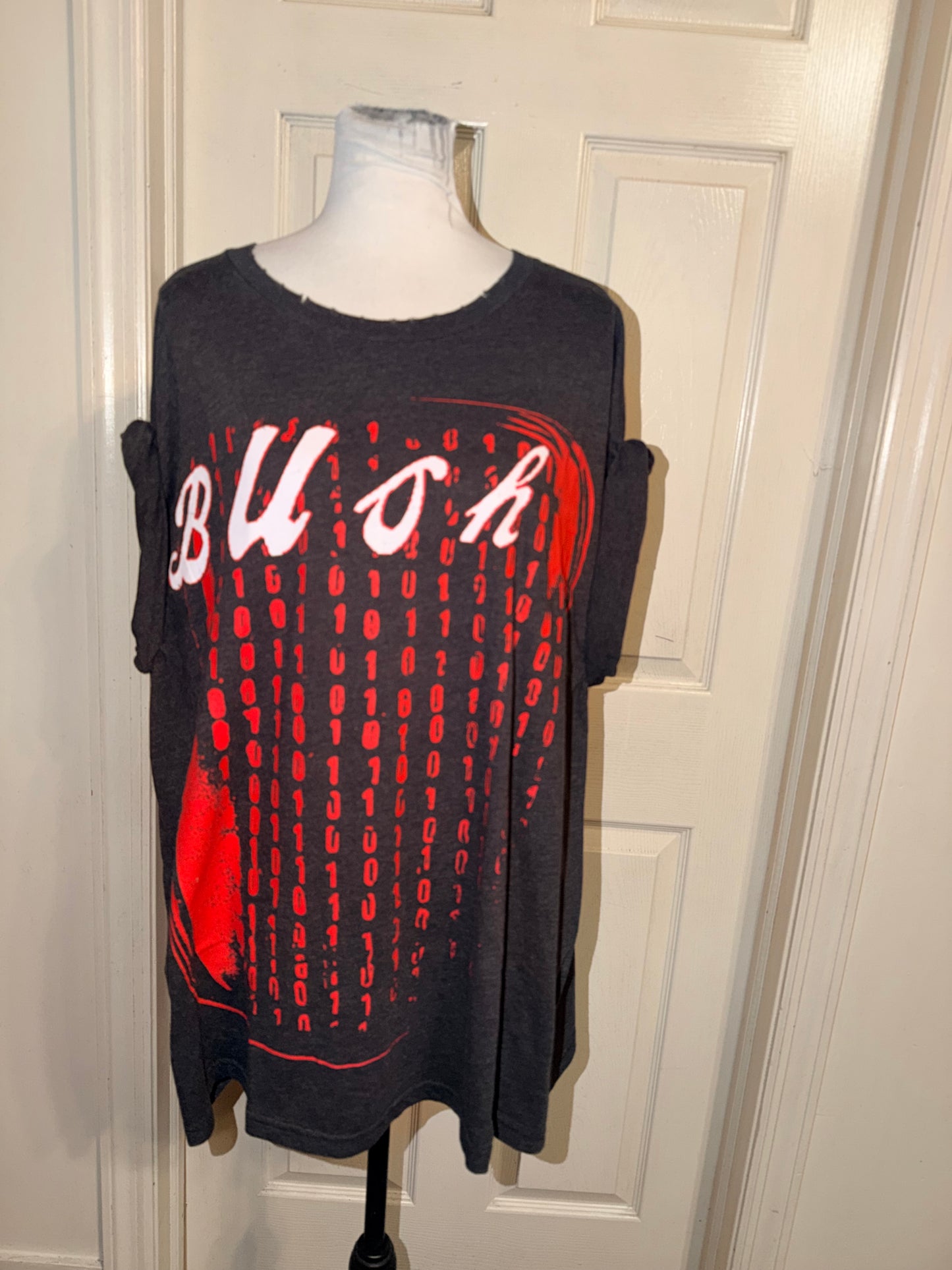 Bush Double Sided Oversized Distressed Tee
