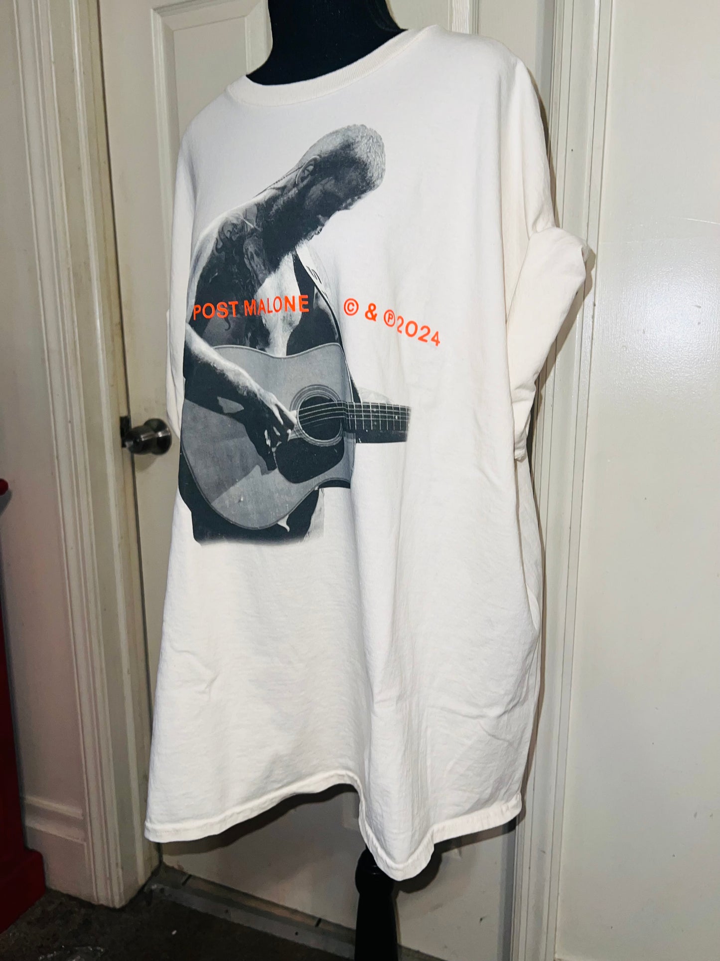 Post Malone Oversized Distressed Tee