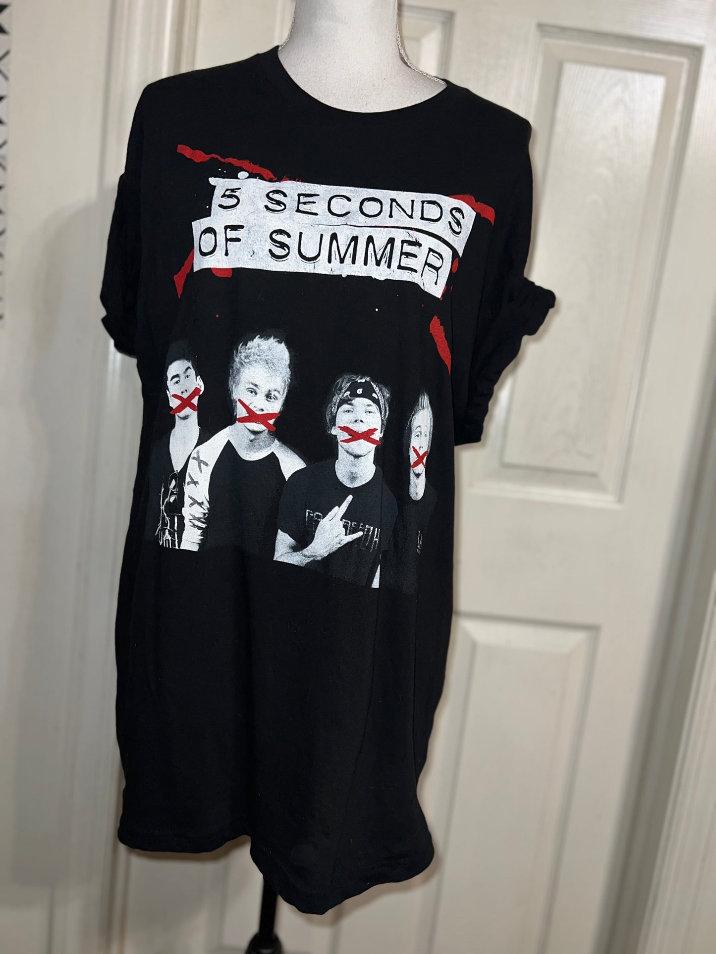 5 Seconds of Summer Distressed Tee