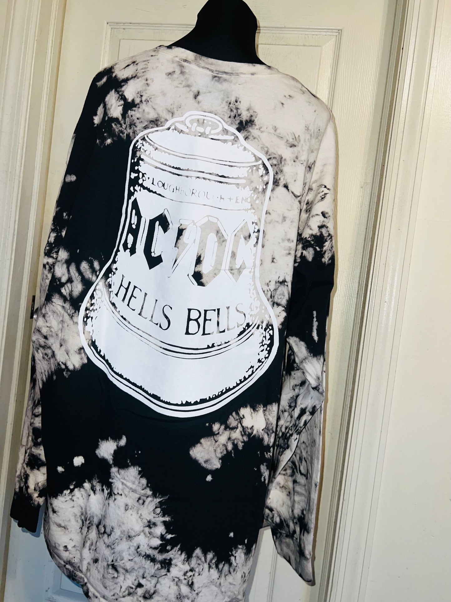 AC/DC Double Sided Oversized Distressed Tee