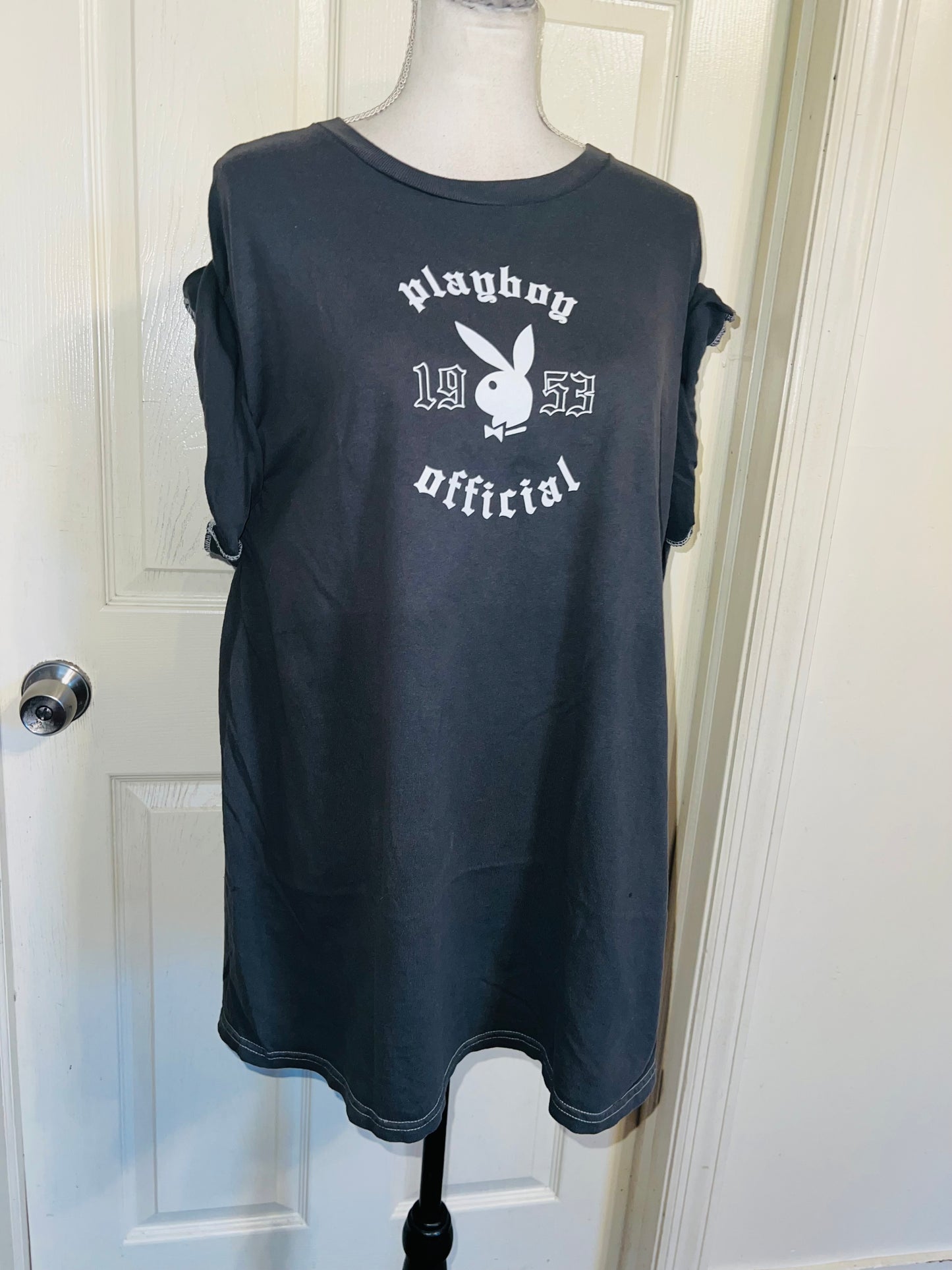Playboy Double Sided Oversized Distressed Tee