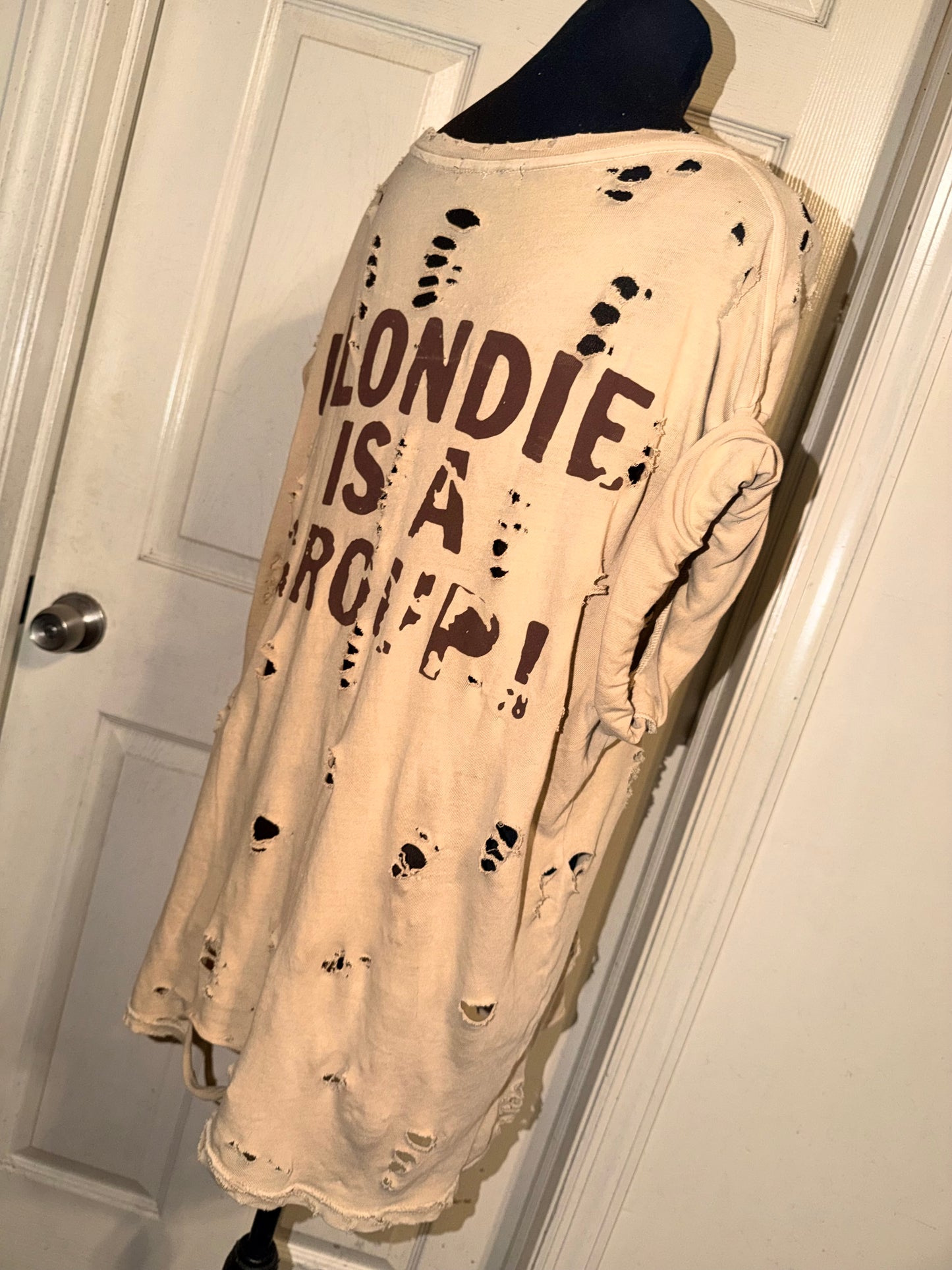 Blondie Double Sided Oversized Distressed Tee (as is)