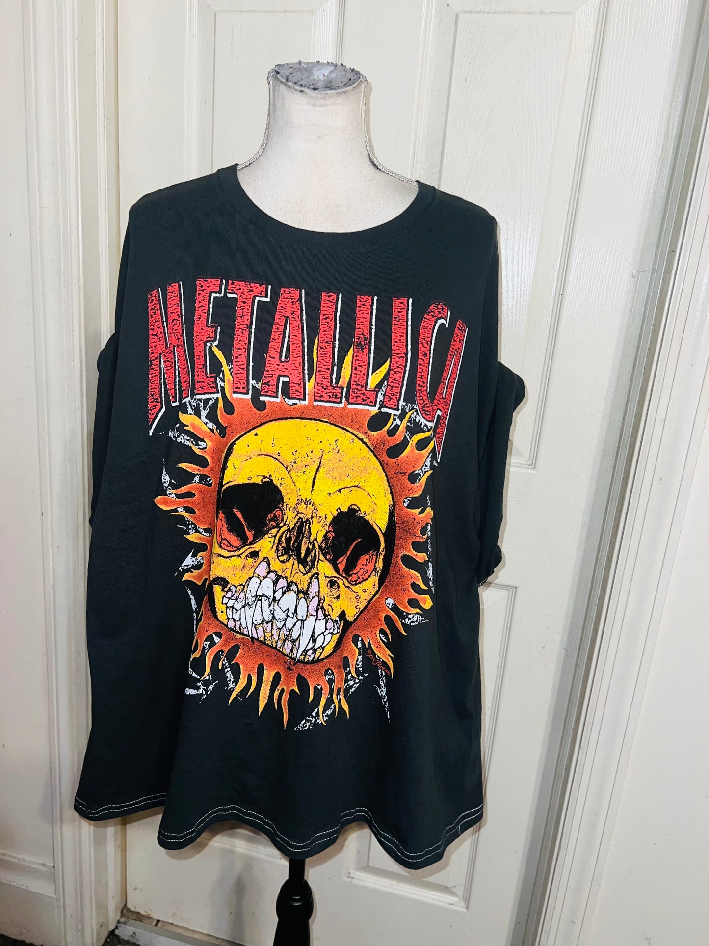 Metallica Double Sided Oversized Distressed Tee