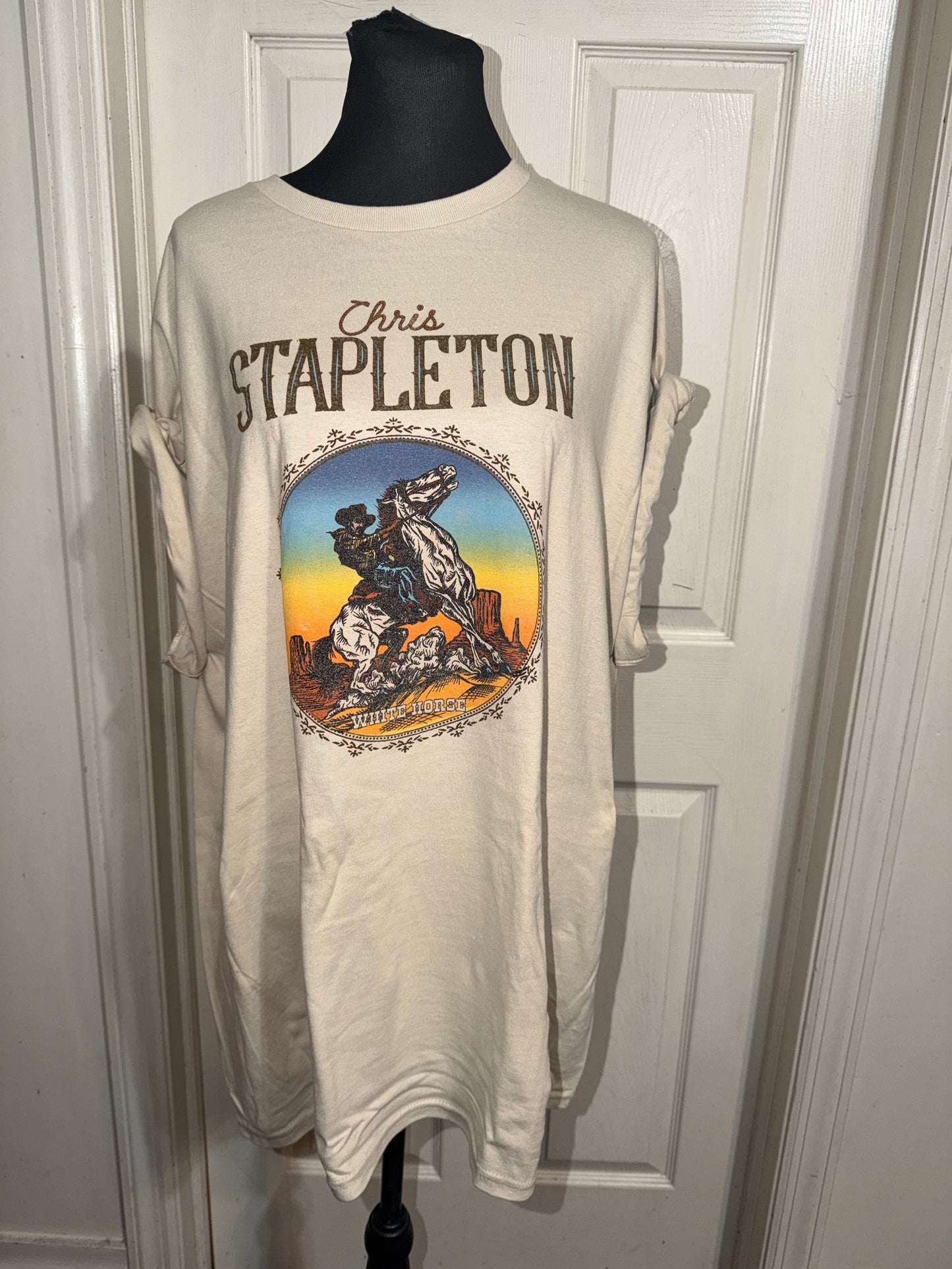 Chris Stapleton Oversized Distressed Tee