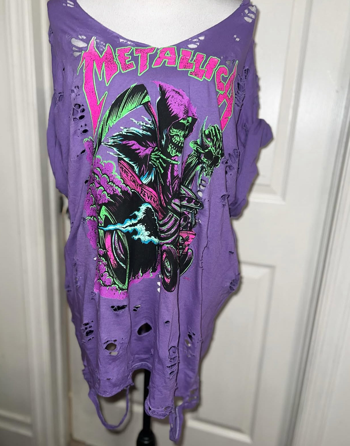 Metallica Oversized Distressed Tee