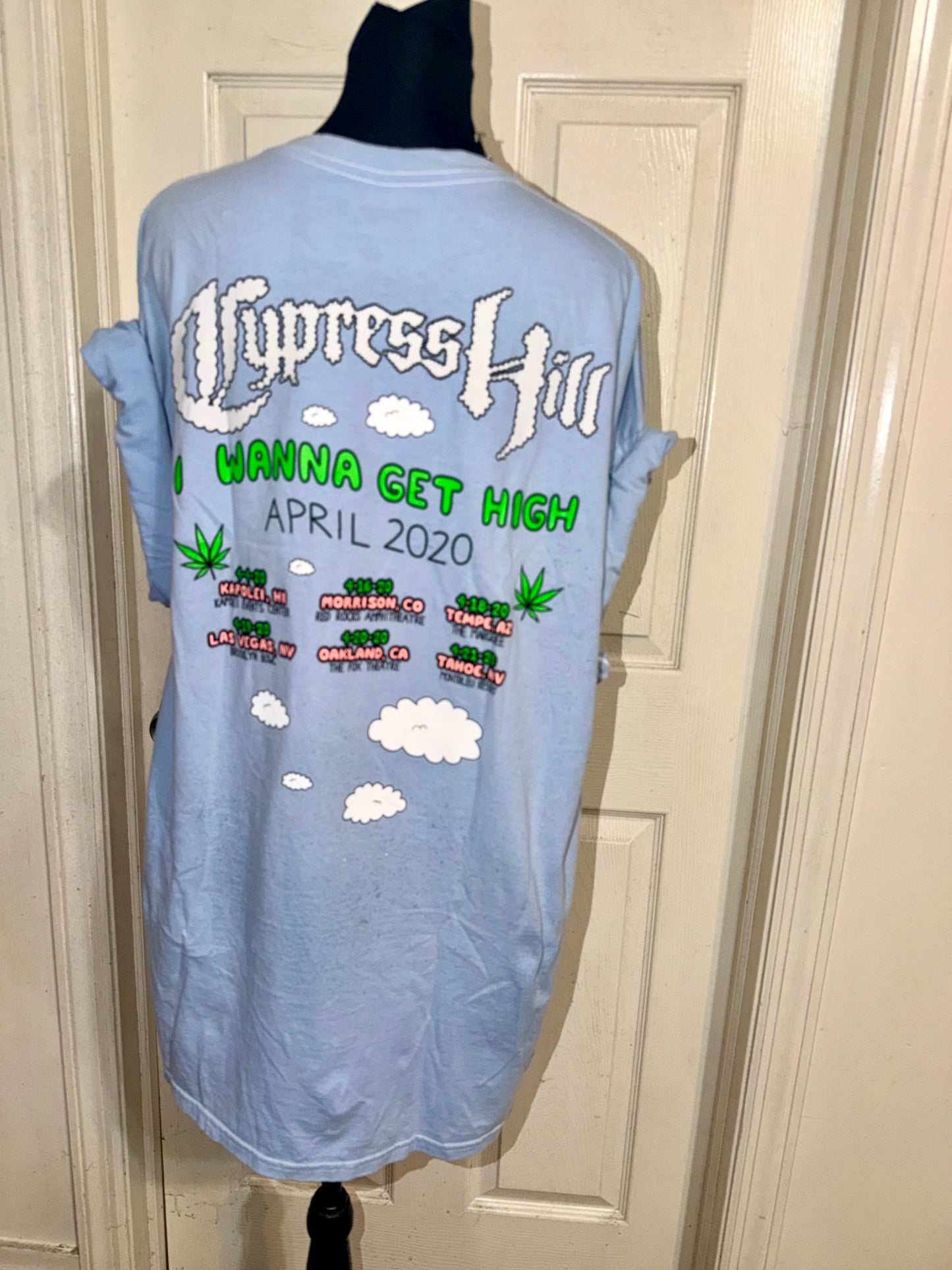 Cypress Hill Double Sided Oversized Distressed Tee