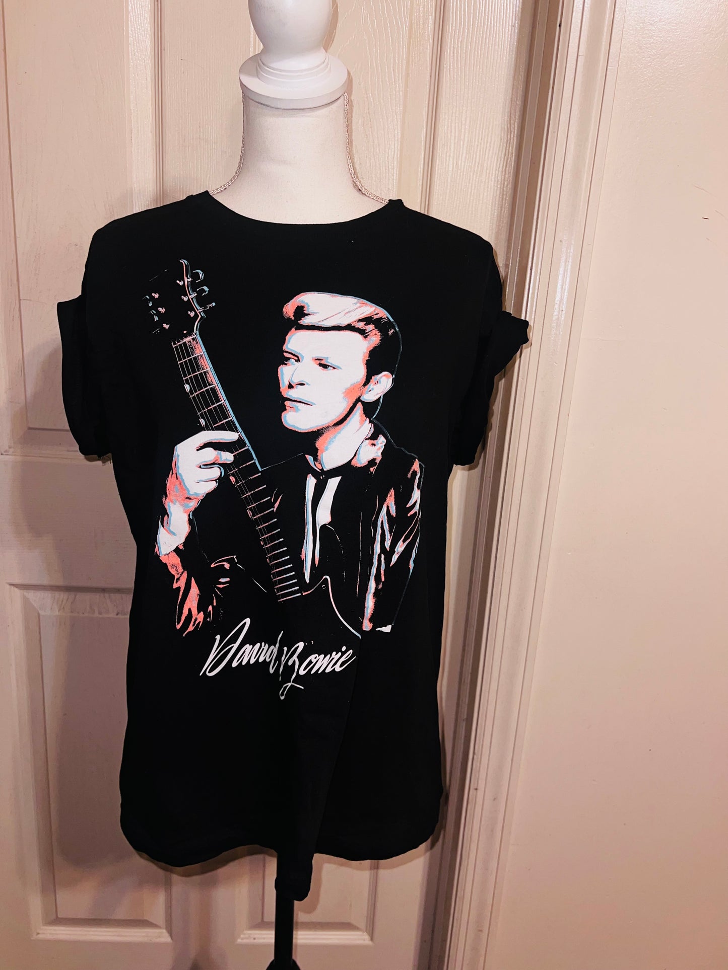 David Bowie Oversized Distressed Tee