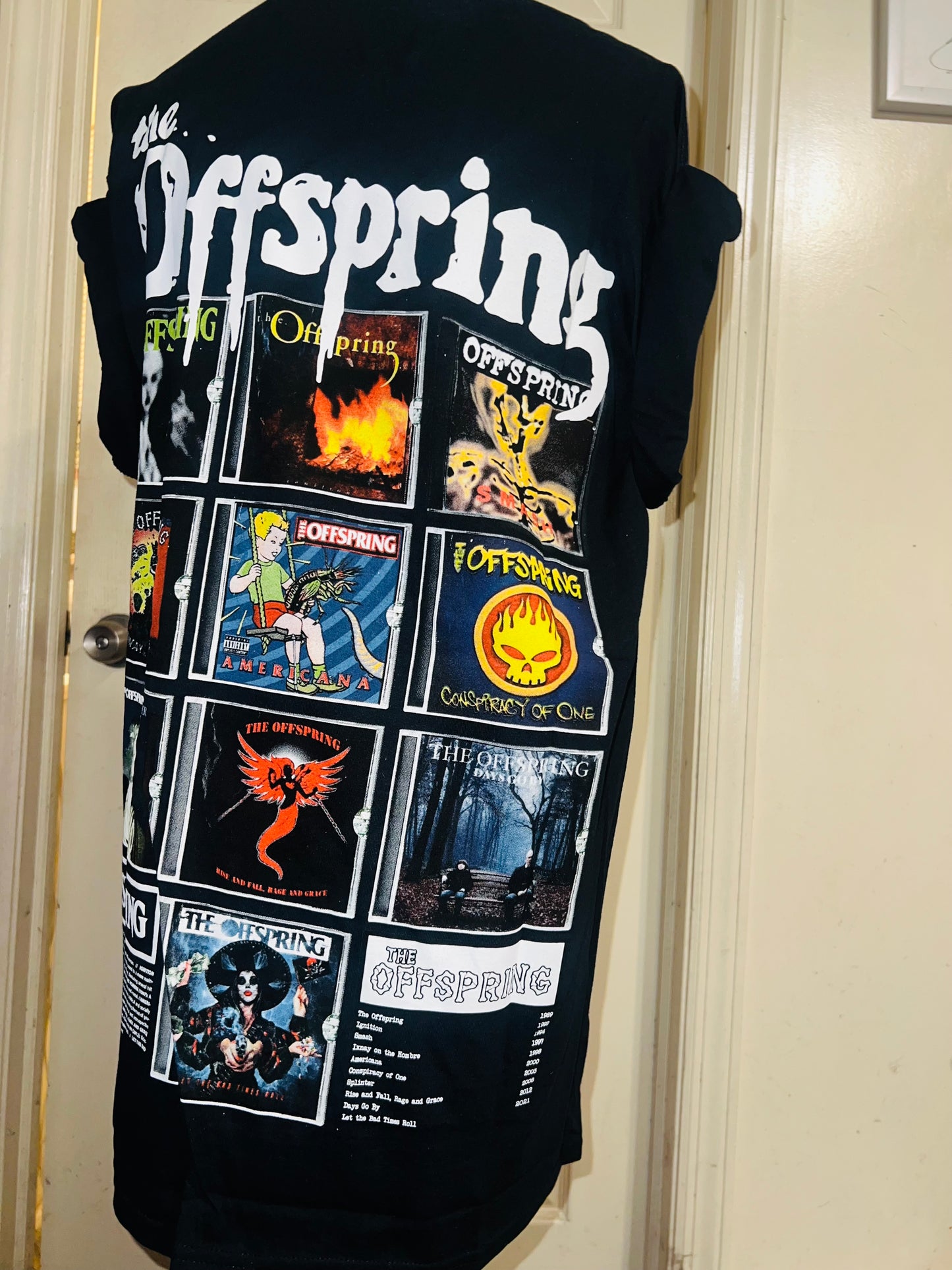 The Offspring Double Sided Oversized Distressed Tee