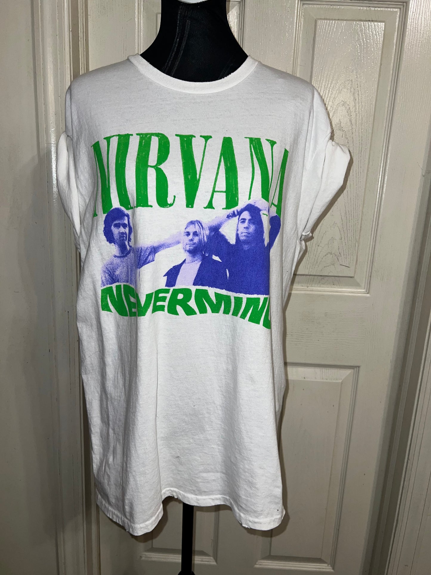 Nirvana “Nevermind” Oversized Distressed Tee