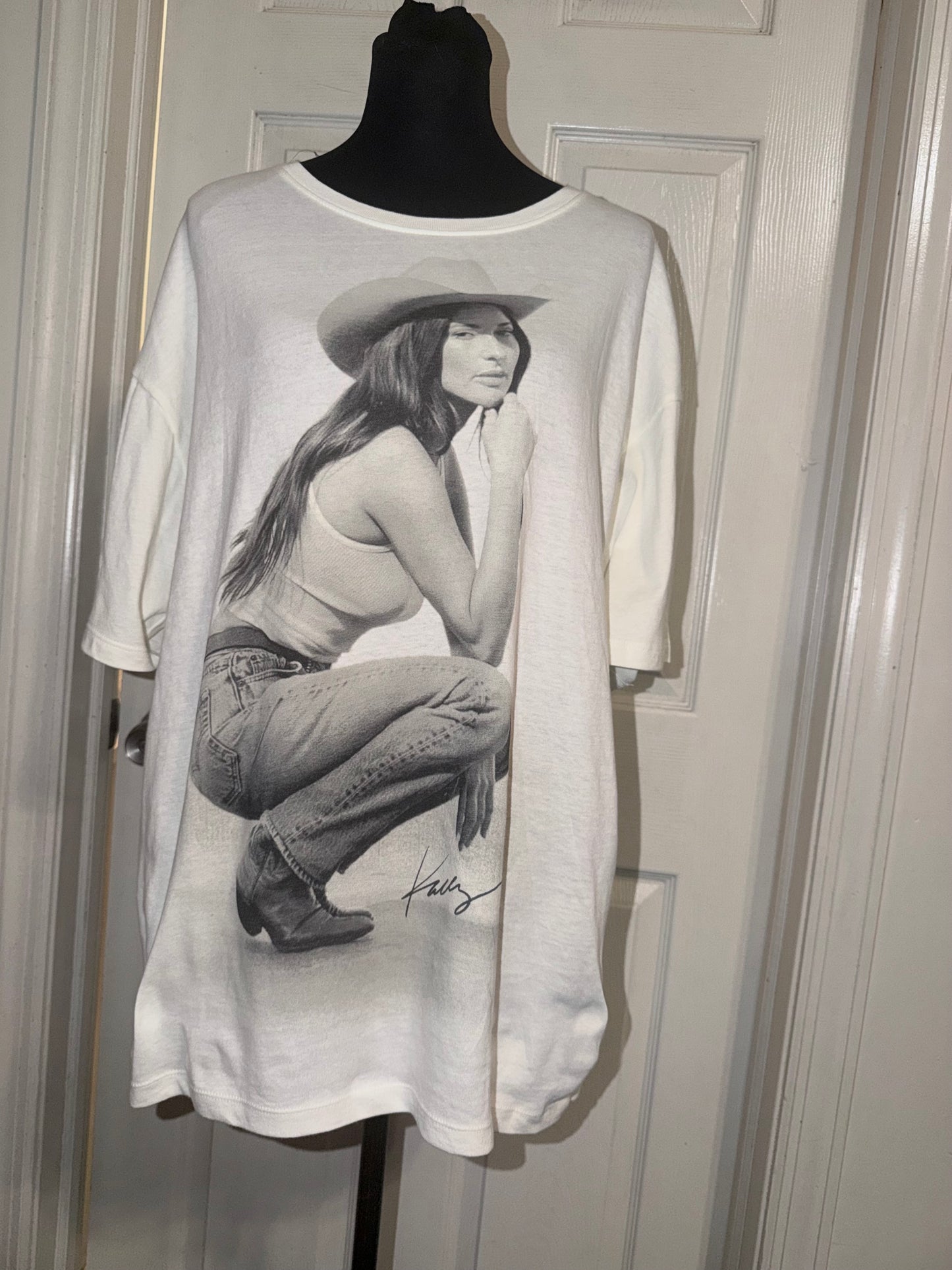 Kasey Musgraves Oversized Distressed Tee