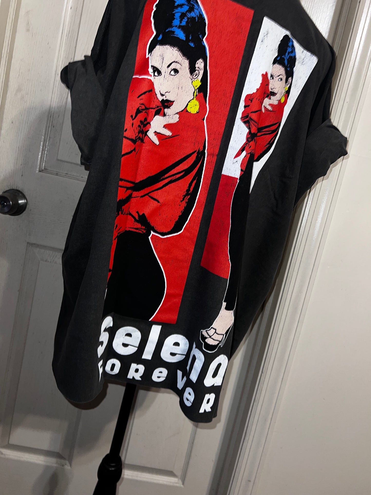 Selena Double Sided Oversized Distressed Tee