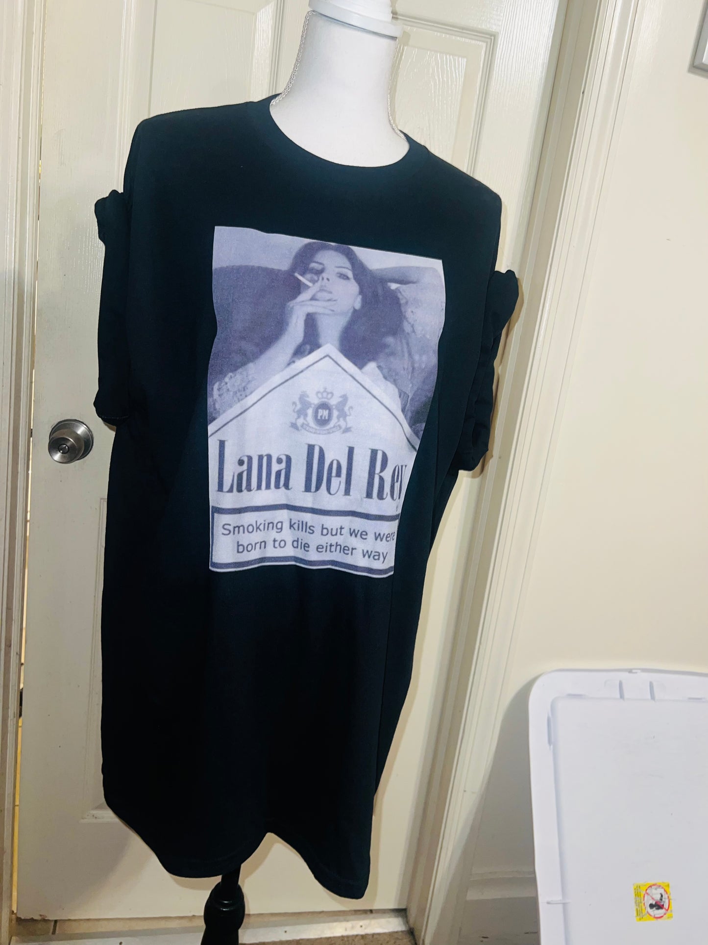 Lana Del Rey Born to Die Oversized Distressed Tee