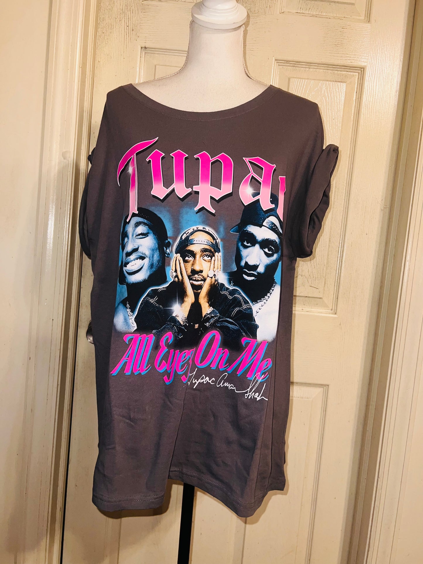 Tupac Oversized Distressed Tee