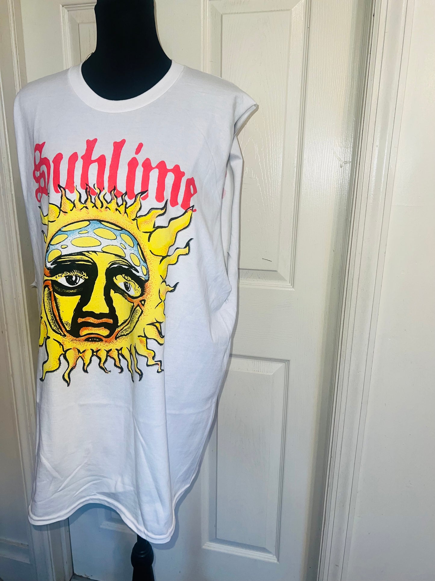 Sublime Double Sided Oversized Distressed Tank